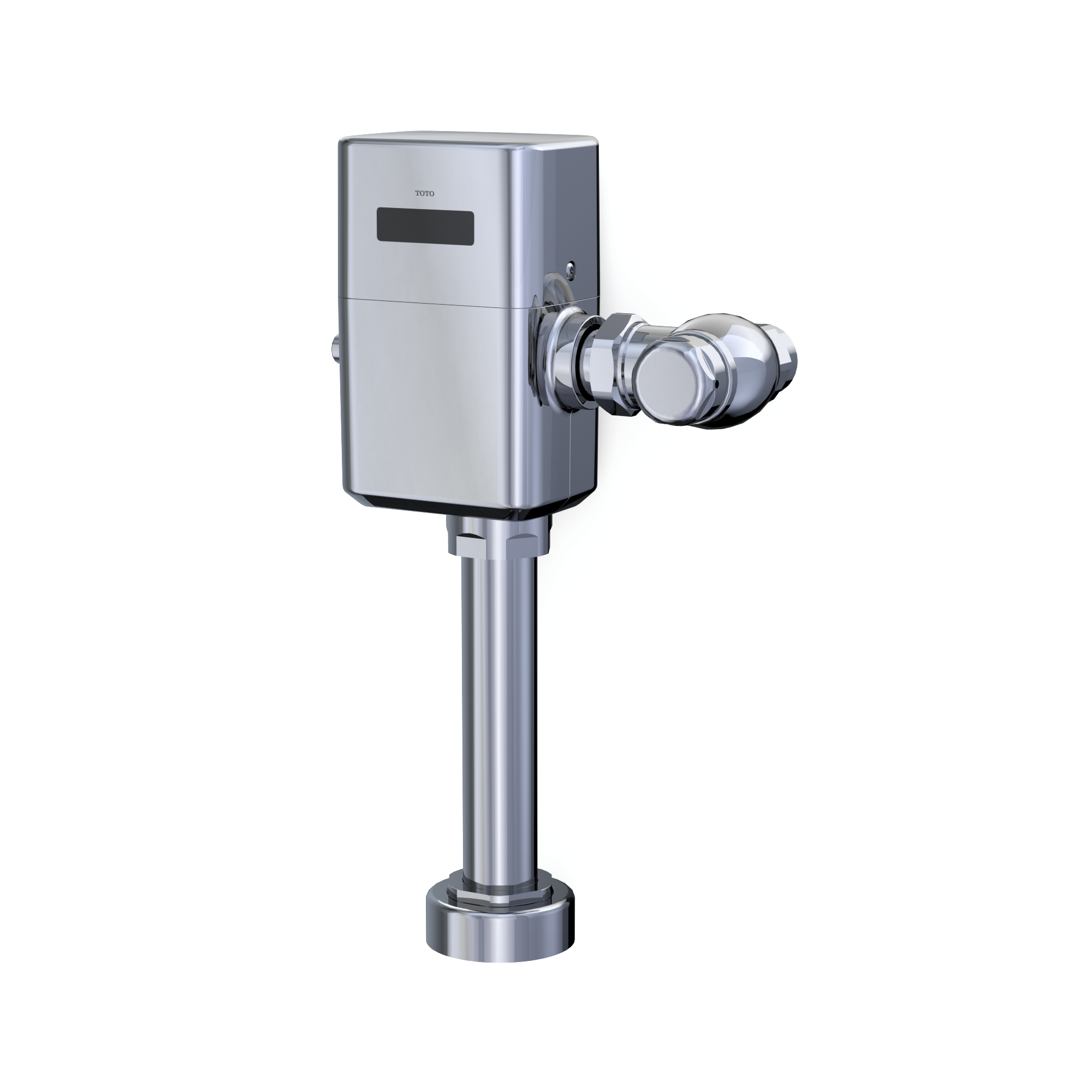 Alternate Image for TOTO ECOPOWER Touchless 1.28 GPF High-Efficiency Toilet Flushometer Valve for back spud with 12 Inch Vacuum Breaker Set, Polished Chrome, Bronze|Zinc Alloy, TET1LB32#CP