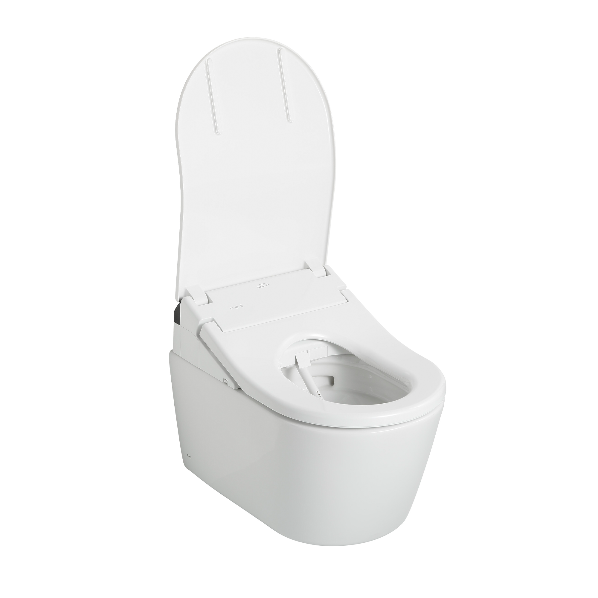 Alternate Image for TOTO WASHLET+ RP Wall-Hung D-Shape Toilet with RX Bidet Seat and DuoFit In-Wall 1.28 and 0.9 GPF Auto Dual-Flush Tank System, Matte Silver, Vitreous China|Steel|Plastic, CWT4474047CMFGA#MS