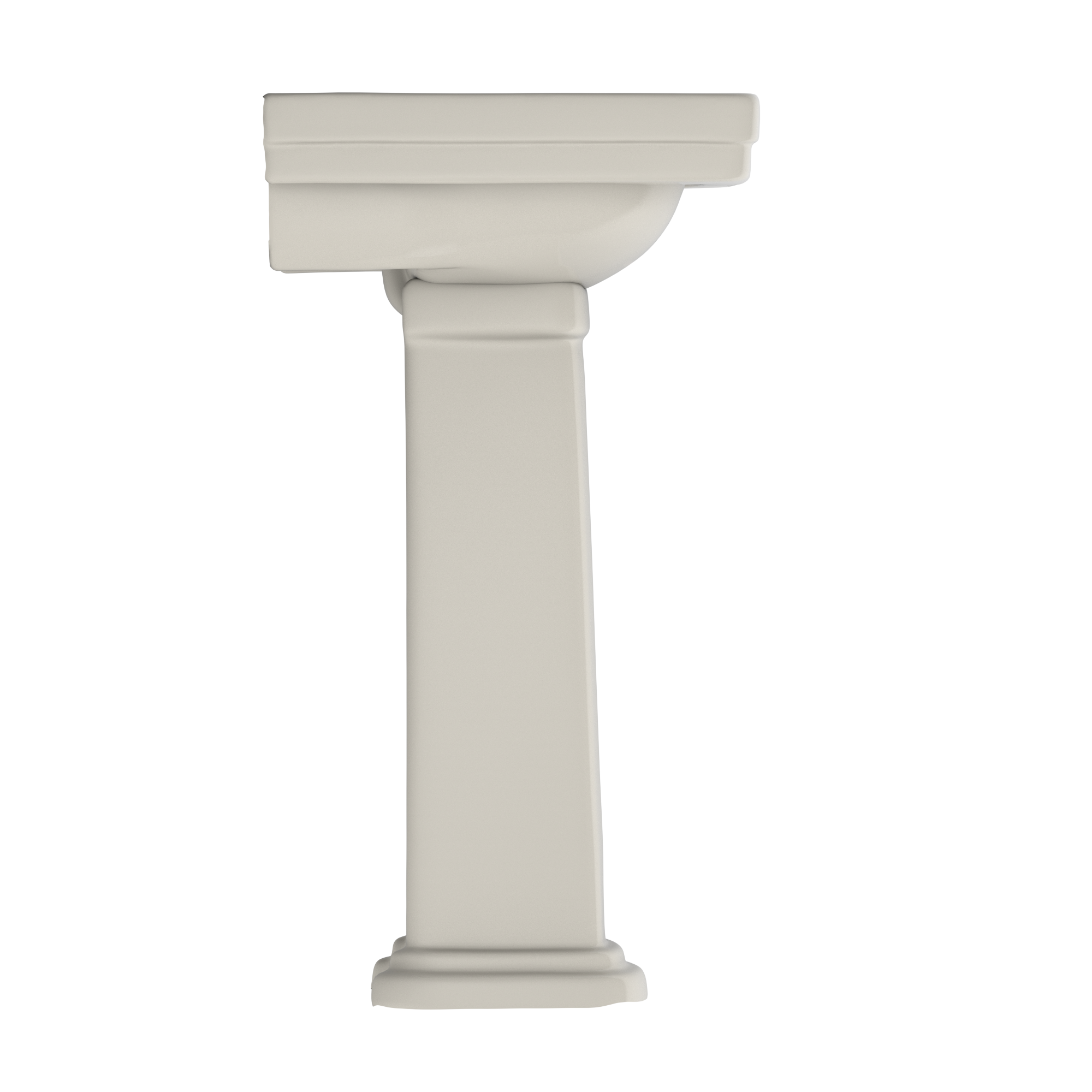 Alternate Image for TOTO Promenade 24" x 19-1/4" Rectangular Pedestal Bathroom Sink for Single Hole Faucets, Sedona Beige, Vitreous China, LPT532N#12