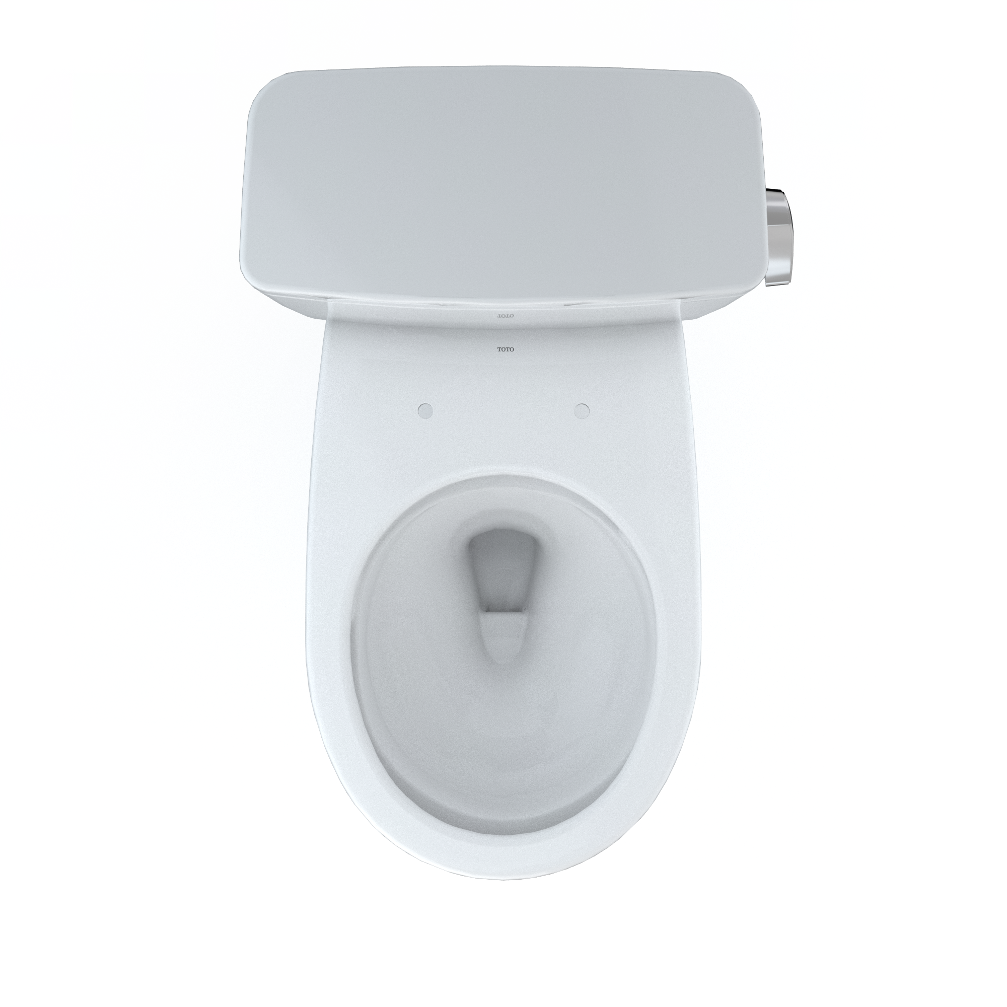 Alternate Image for TOTO Drake Two-Piece Round 1.28 GPF Universal Height TORNADO FLUSH Toilet with CEFIONTECT, Cotton White, Vitreous China, CST775CEFRG#01