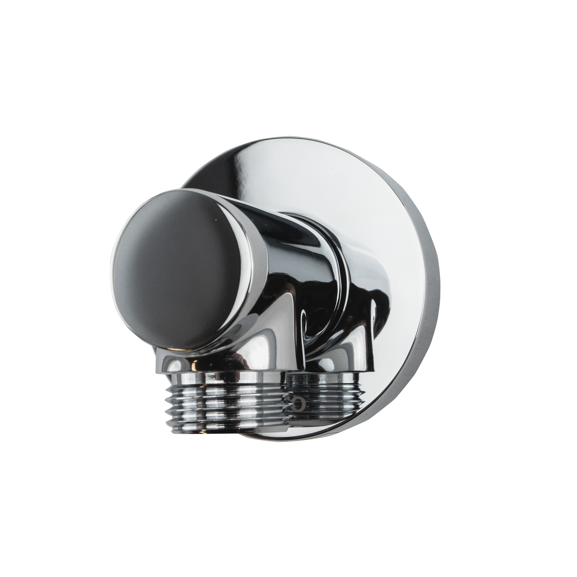 TOTO Wall Outlet for Handshower, Round, Polished Chrome, Brass, TBW01014U#CP