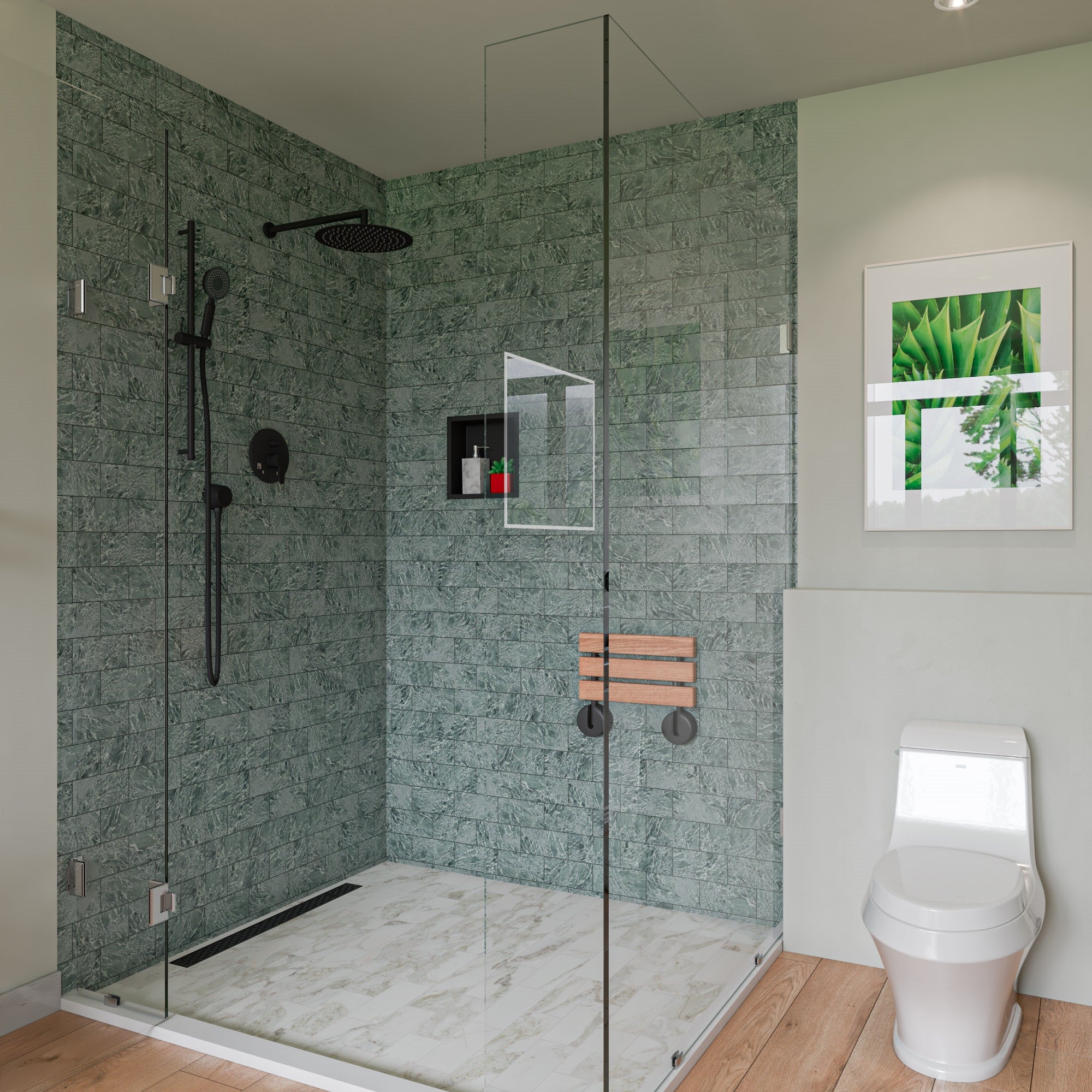 Alternate Image for EAGO Porcelain, White, TB133 Single Flush One Piece Ceramic Toilet