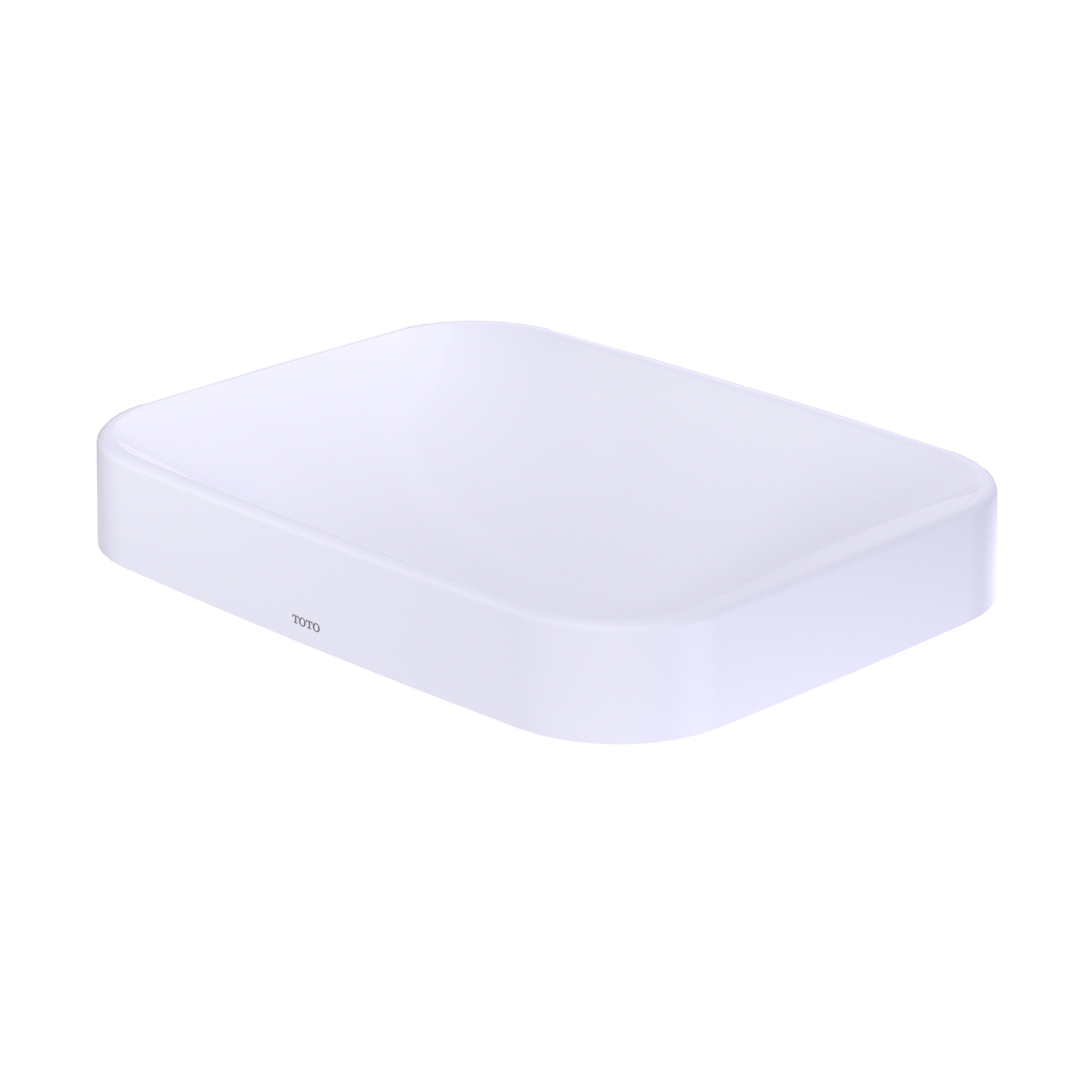 Alternate Image for TOTO Arvina Rectangular 20" Vessel Bathroom Sink with CEFIONTECT, Cotton White, Vitreous China, LT425G#01