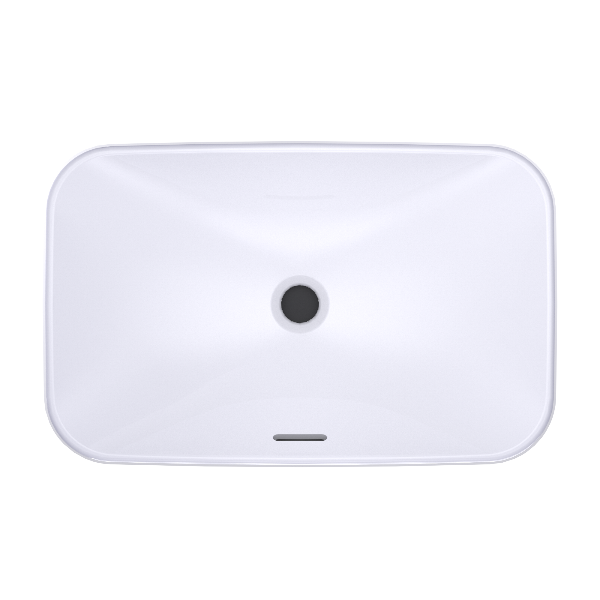 Alternate Image for TOTO Arvina Rectangular 23" Vessel Bathroom Sink with CEFIONTECT, Cotton White, Vitreous China, LT426G#01