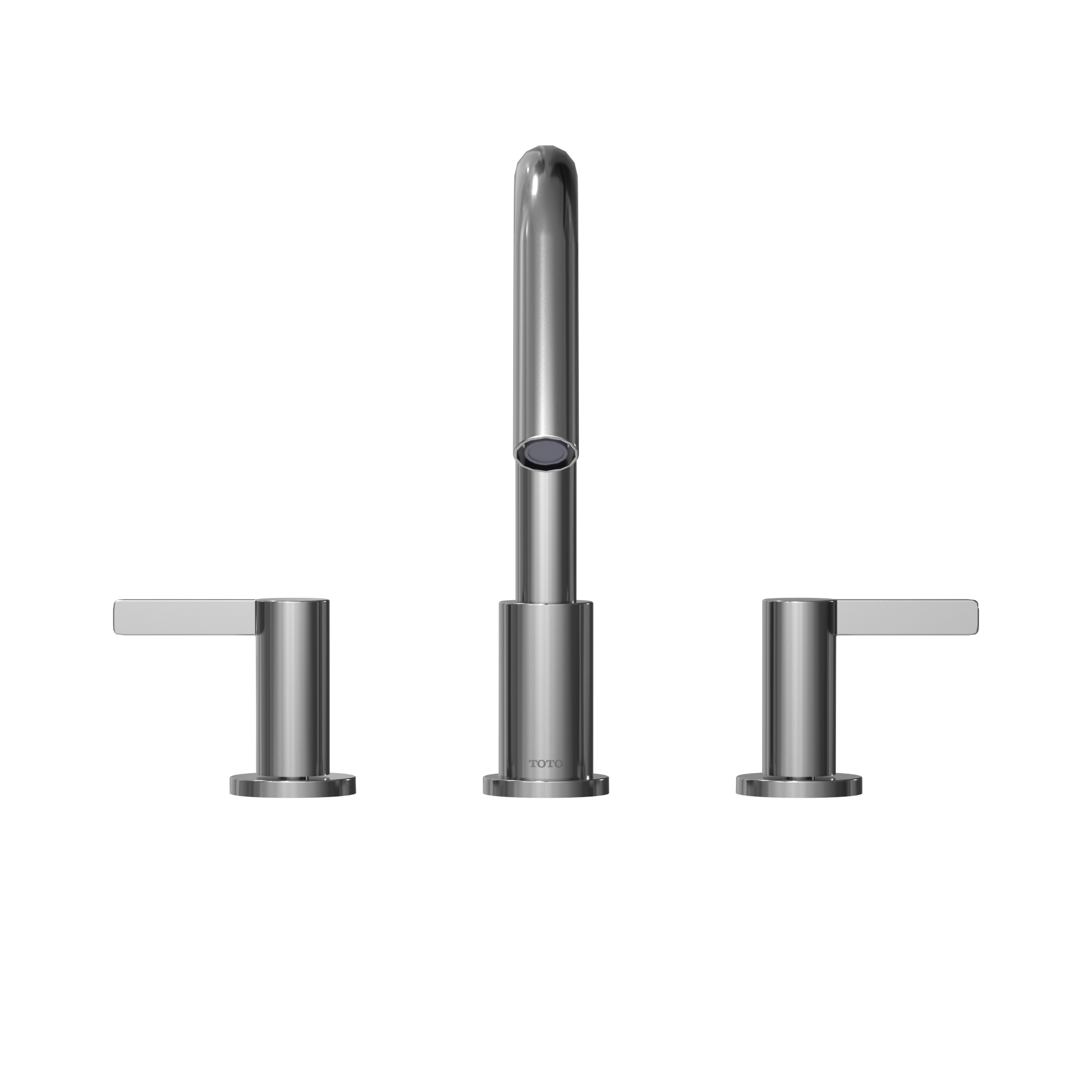 TOTO GF Two Lever Handle Deck-Mount Roman Tub Filler Trim, Polished Chrome, Brass, TBG11201UA#CP