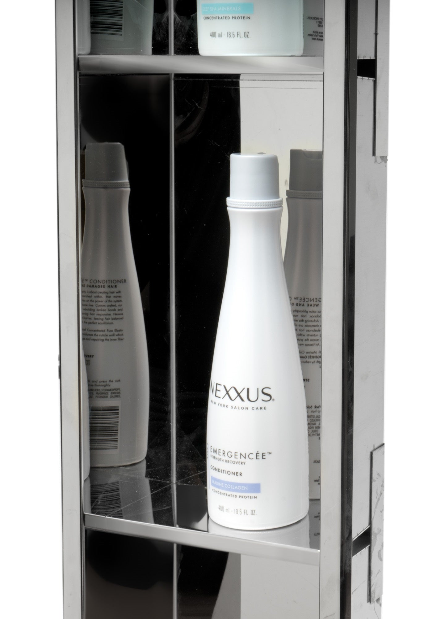 Alternate Image for ALFI brand ABN0836-PSS 8 x 36 Polished Stainless Steel Vertical Triple Shelf Bath Shower Niche, 20 Gauge