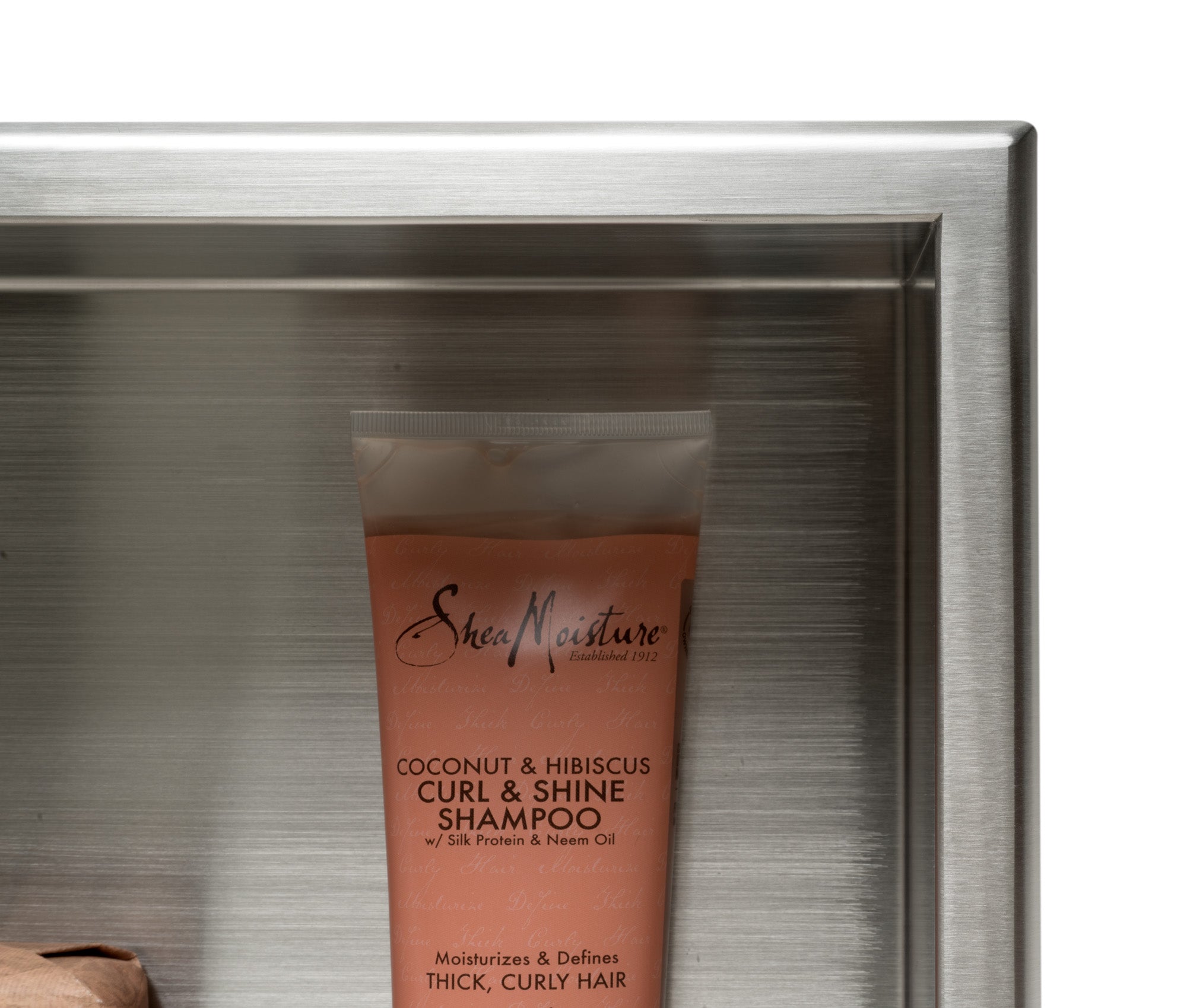 Alternative View of ALFI brand ABN2412-BSS 24 x 12 Brushed Stainless Steel Horizontal Single Shelf Bath Shower Niche, 20 Gauge