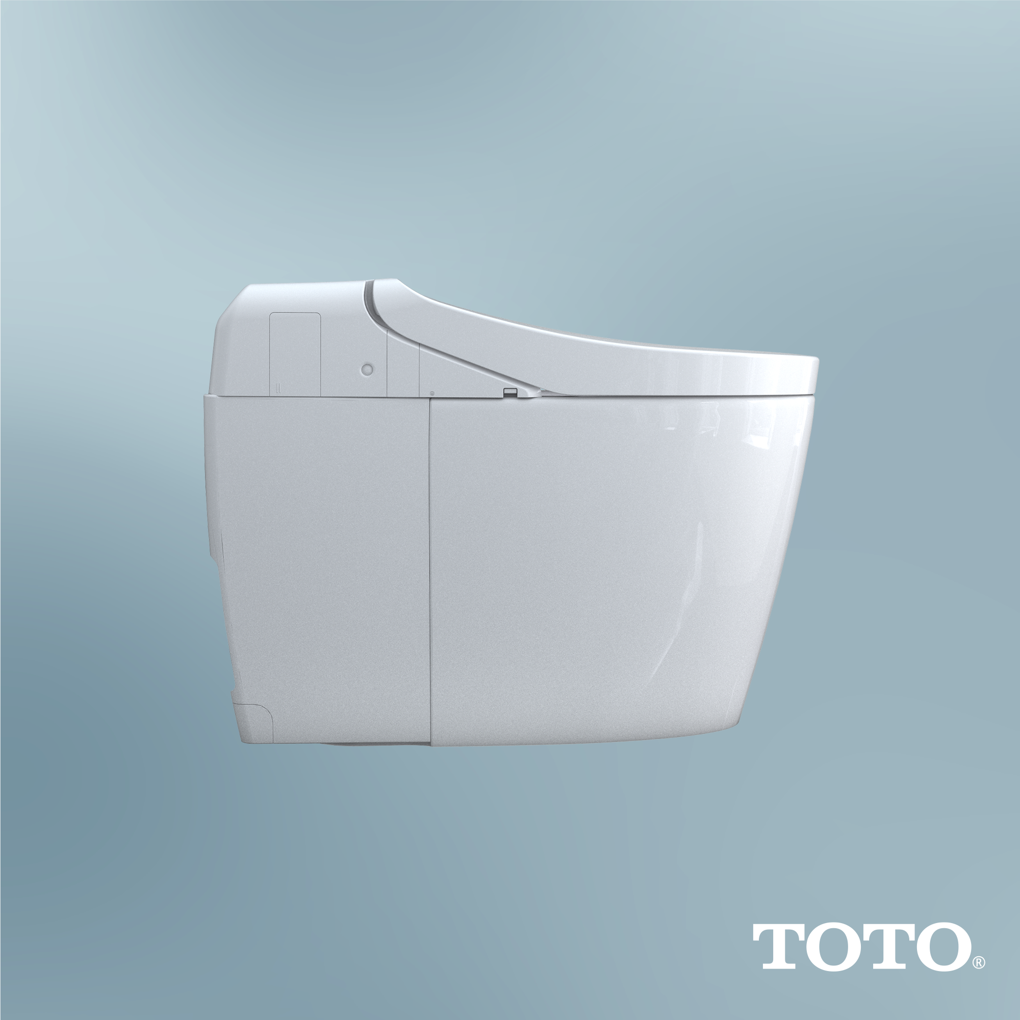 Alternate Image for TOTO WASHLET G450 1.0 or 0.8 GPF Smart Toilet with Integrated Bidet Seat and CEFIONTECT, Cotton White, Vitreous China|Plastic, MS922CUMFG#01