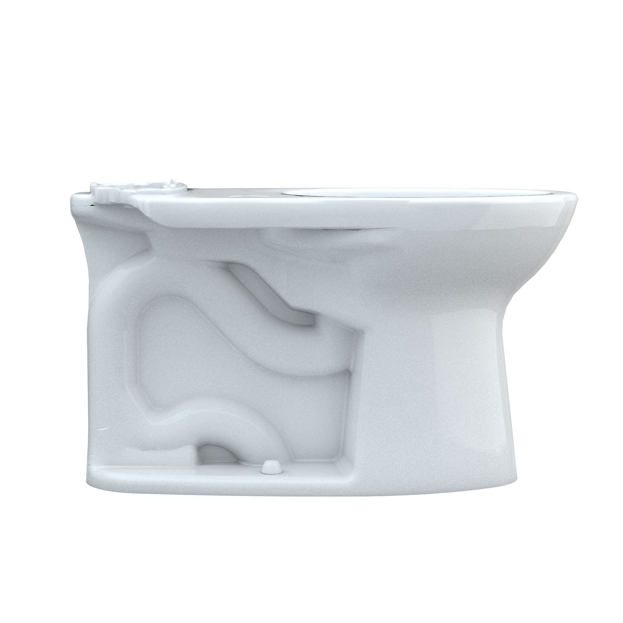 TOTO Drake Elongated Universal Height TORNADO FLUSH Toilet Bowl with CEFIONTECT, WASHLET+ Ready, Cotton White, Vitreous China, C776CEFGT40#01