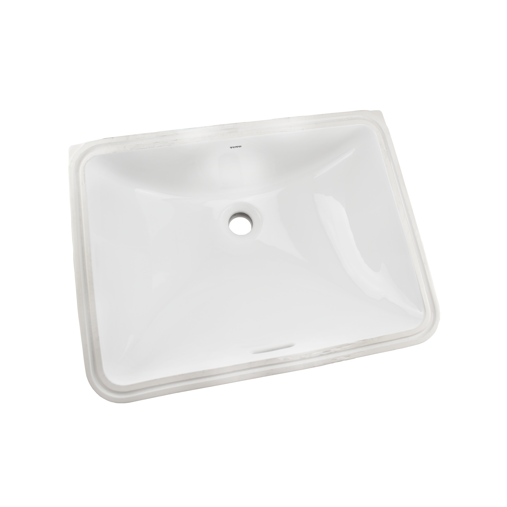 Alternate Image for TOTO 20" Rectangular Undermount Bathroom Sink with CEFIONTECT, Cotton White, Vitreous China, LT1535G#01