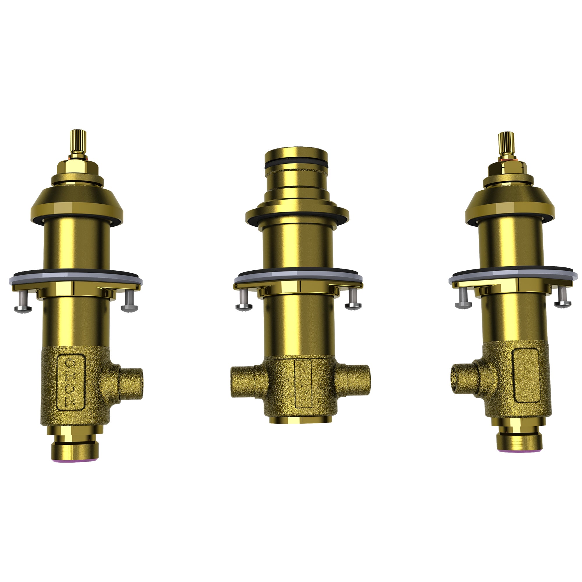TOTO Three Hole Deck-Mount Roman Tub Filler Valve -Brass, TBMT