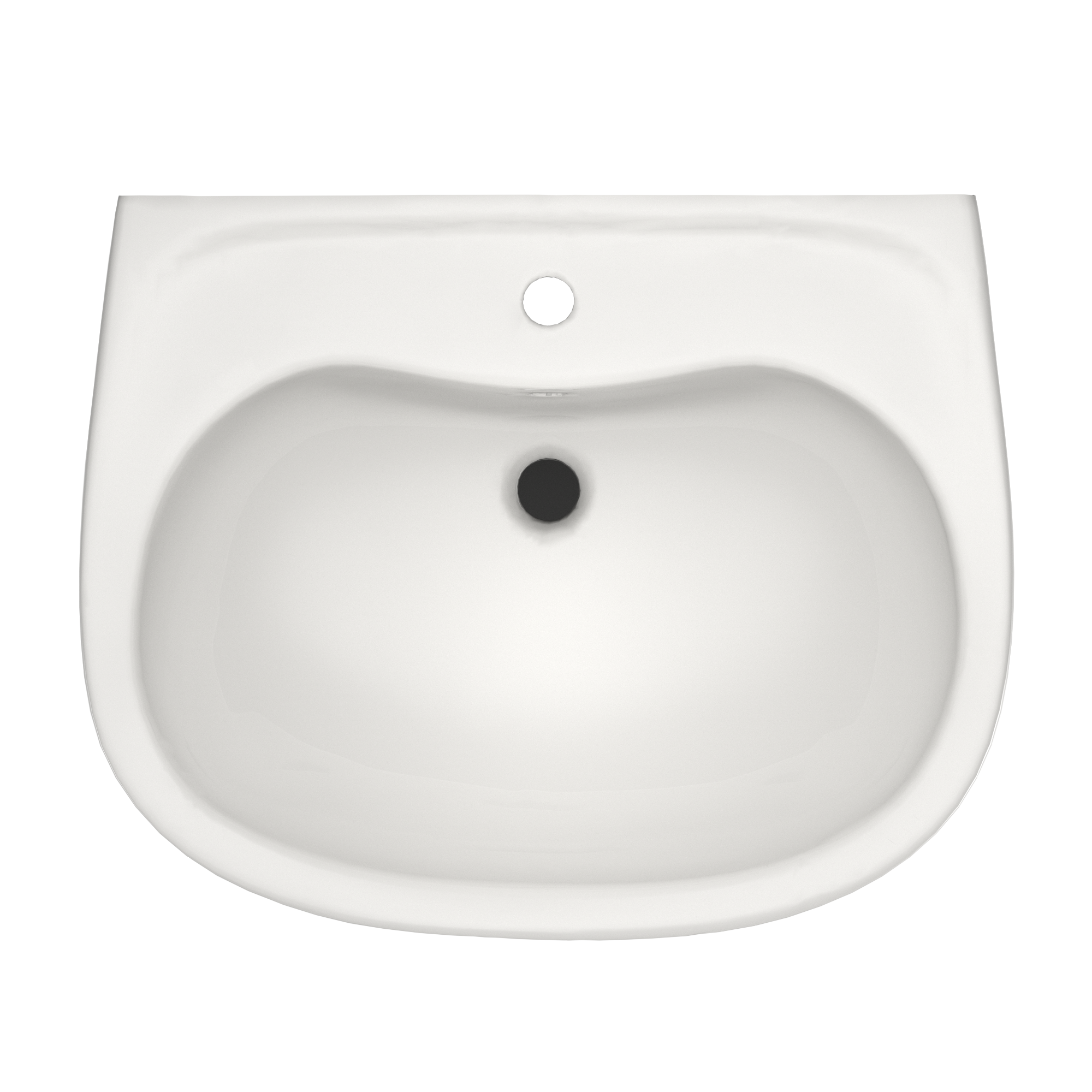 Alternate Image for TOTO Supreme Oval Basin Pedestal Bathroom Sink with CeFiONtect for Single Hole Faucets, Colonial White, Vitreous China, LPT241G#11