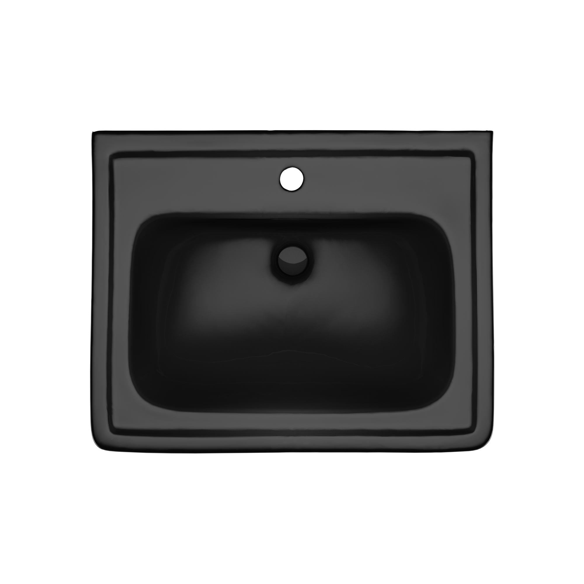 Alternate Image for TOTO Promenade 24" x 19-1/4" Rectangular Pedestal Bathroom Sink for Single Hole Faucets, Ebony, Vitreous China, LPT532N#51