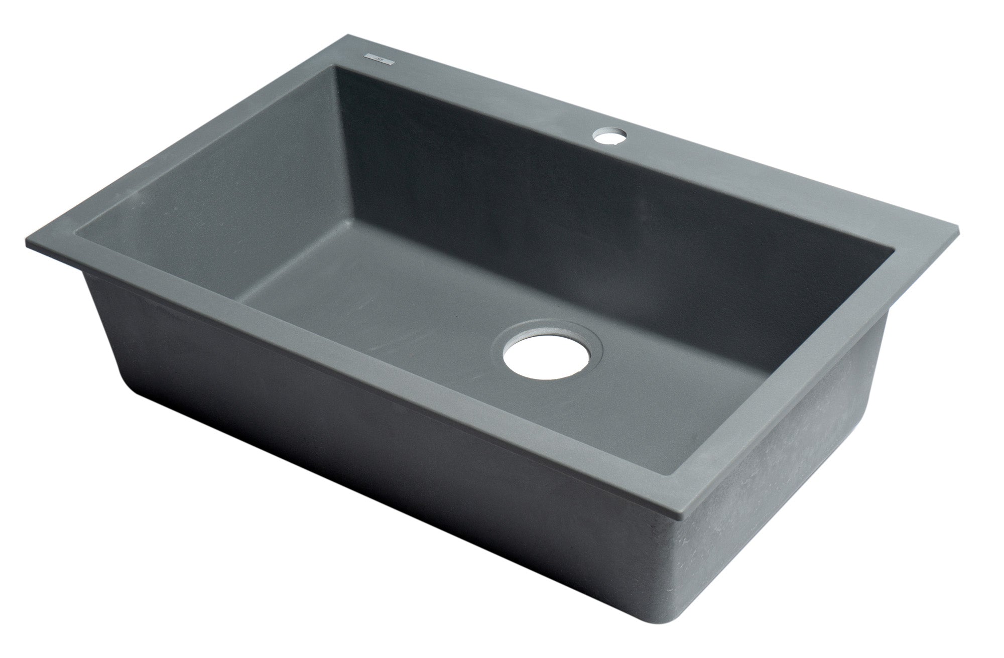 Alternate Image for ALFI brand AB3020DI-T Titanium 30" Drop-In Single Bowl Granite Composite Kitchen Sink