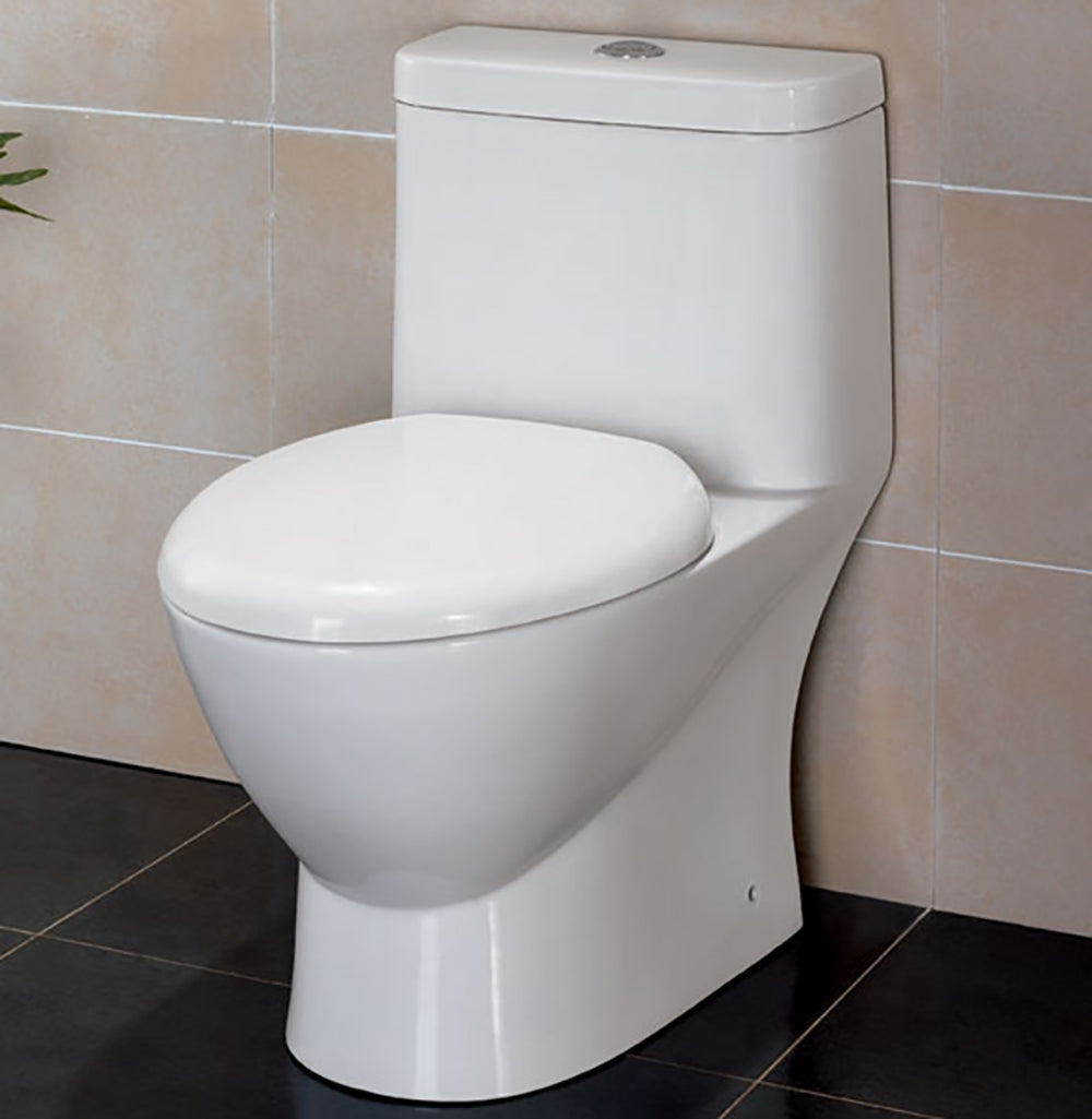 Alternate Image for EAGO Porcelain, White, TB346 Modern Dual Flush One Piece High-Efficiency Low Flush Ceramic Toilet