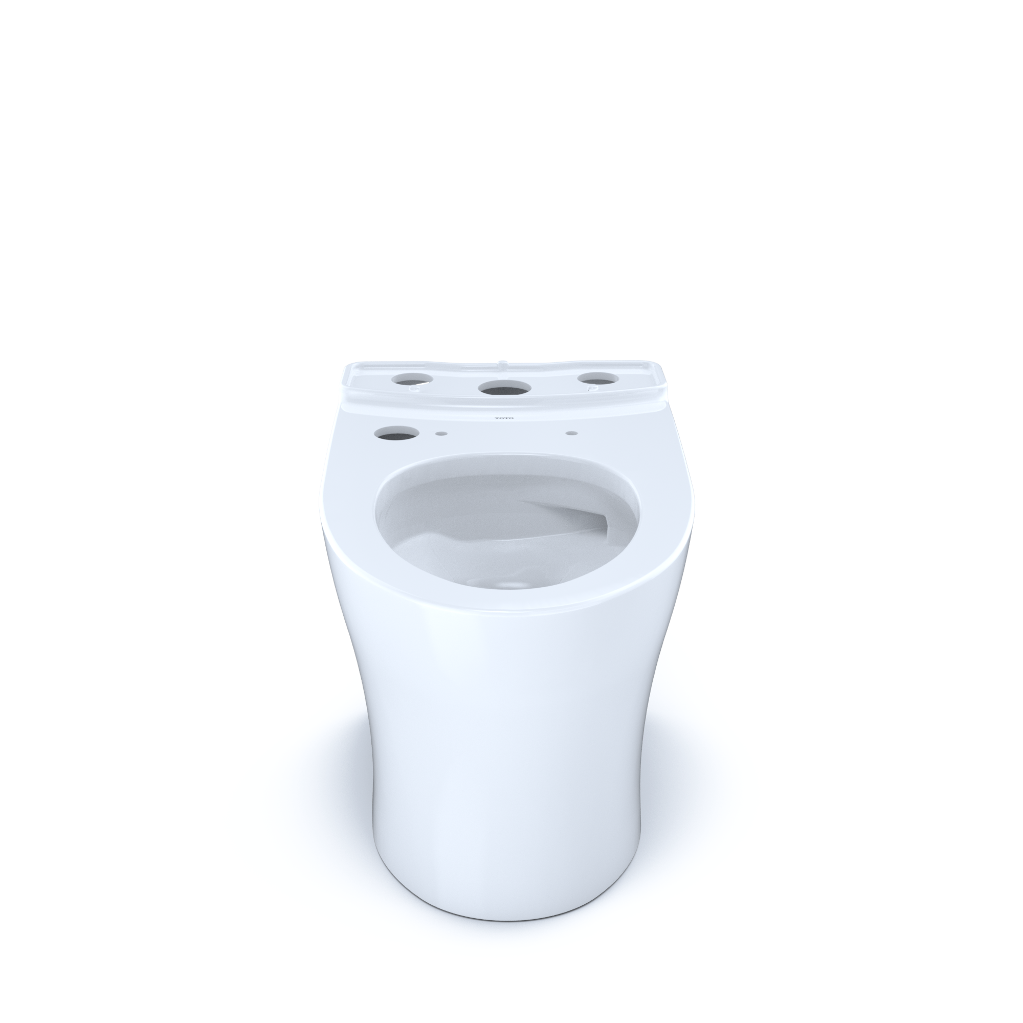 TOTO Aquia IV WASHLET+ Elongated Skirted Toilet Bowl with CEFIONTECT, Cotton White, Vitreous China, CT446CEGNT40#01