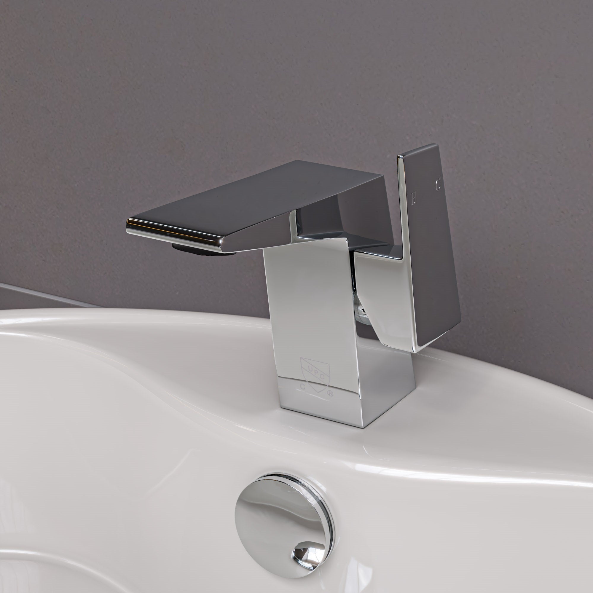 Alternate Image for ALFI Polished Chrome Modern Single Hole Bathroom Faucet, AB1470-PC
