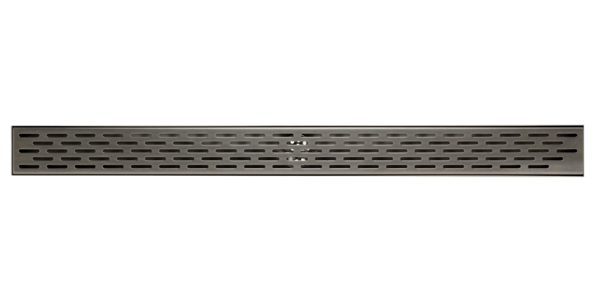Alternate Image for ALFI brand ABLD32C 32" Modern Stainless Steel Linear Shower Drain with Groove Holes, ABLD32C-BSS
