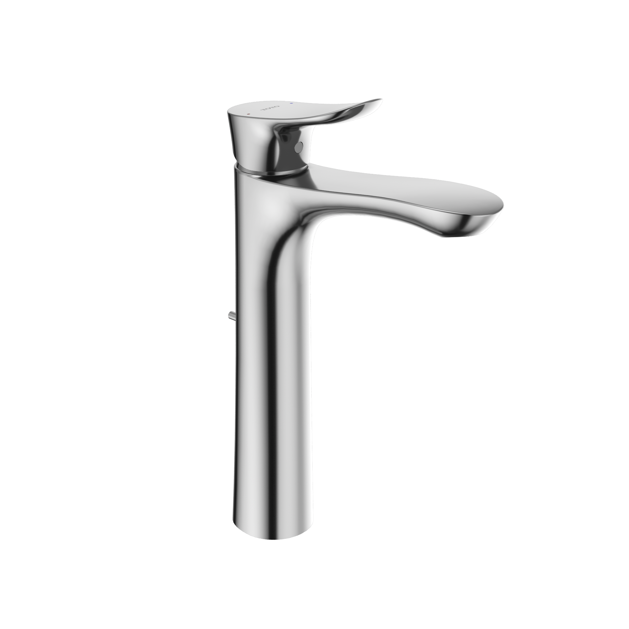 TOTO GO 1.2 GPM Single Handle Vessel Bathroom Sink Faucet with COMFORT GLIDE Technology, Polished Chrome, Brass, TLG01307U#CP
