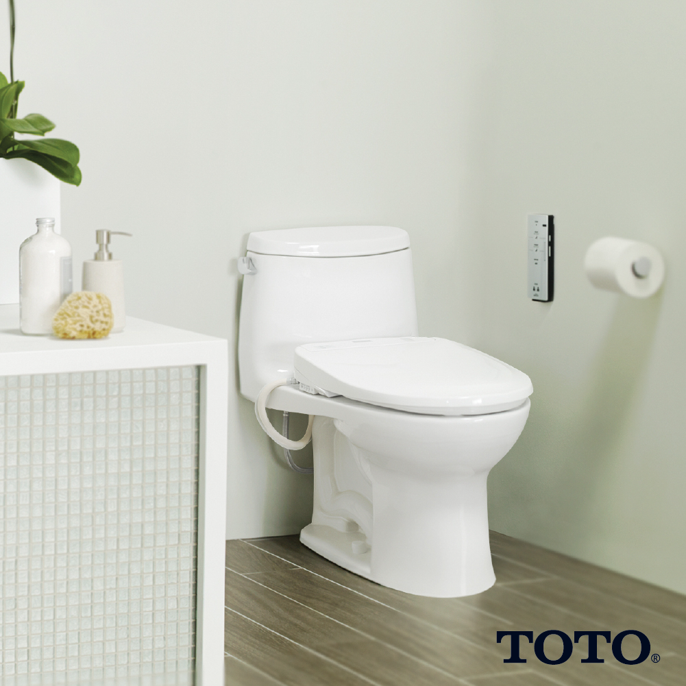 Alternate Image for TOTO WASHLET S350e Electronic Bidet Toilet Seat with Auto Open and Close and EWATER+ Cleansing, Round, Sedona Beige, Plastic, SW583#12