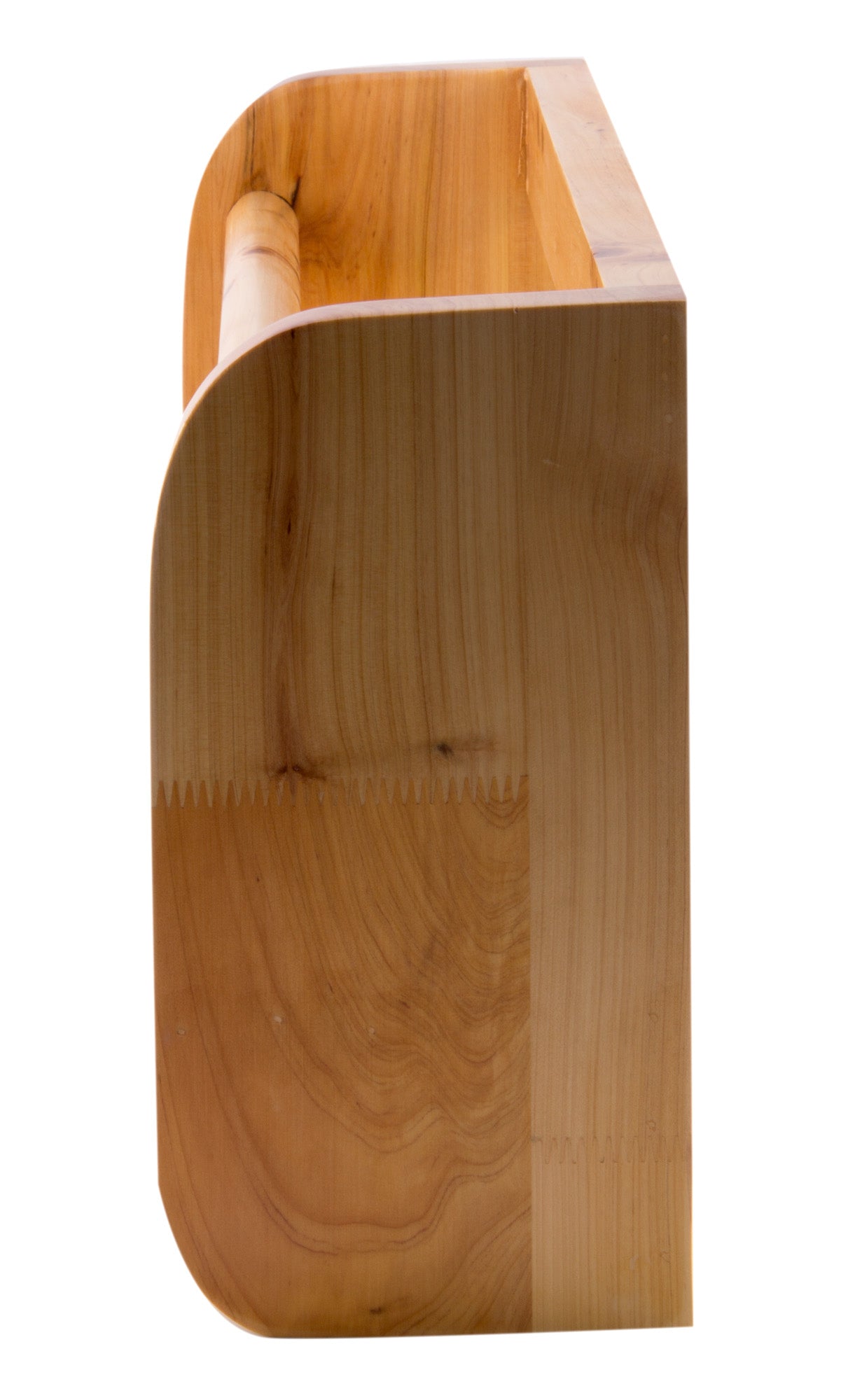 Alternate Image for ALFI brand AB5508 18" Wall Mounted Wooden Shelf & Hooks Bathroom Accessory, Cedar Wood, Natural Wood