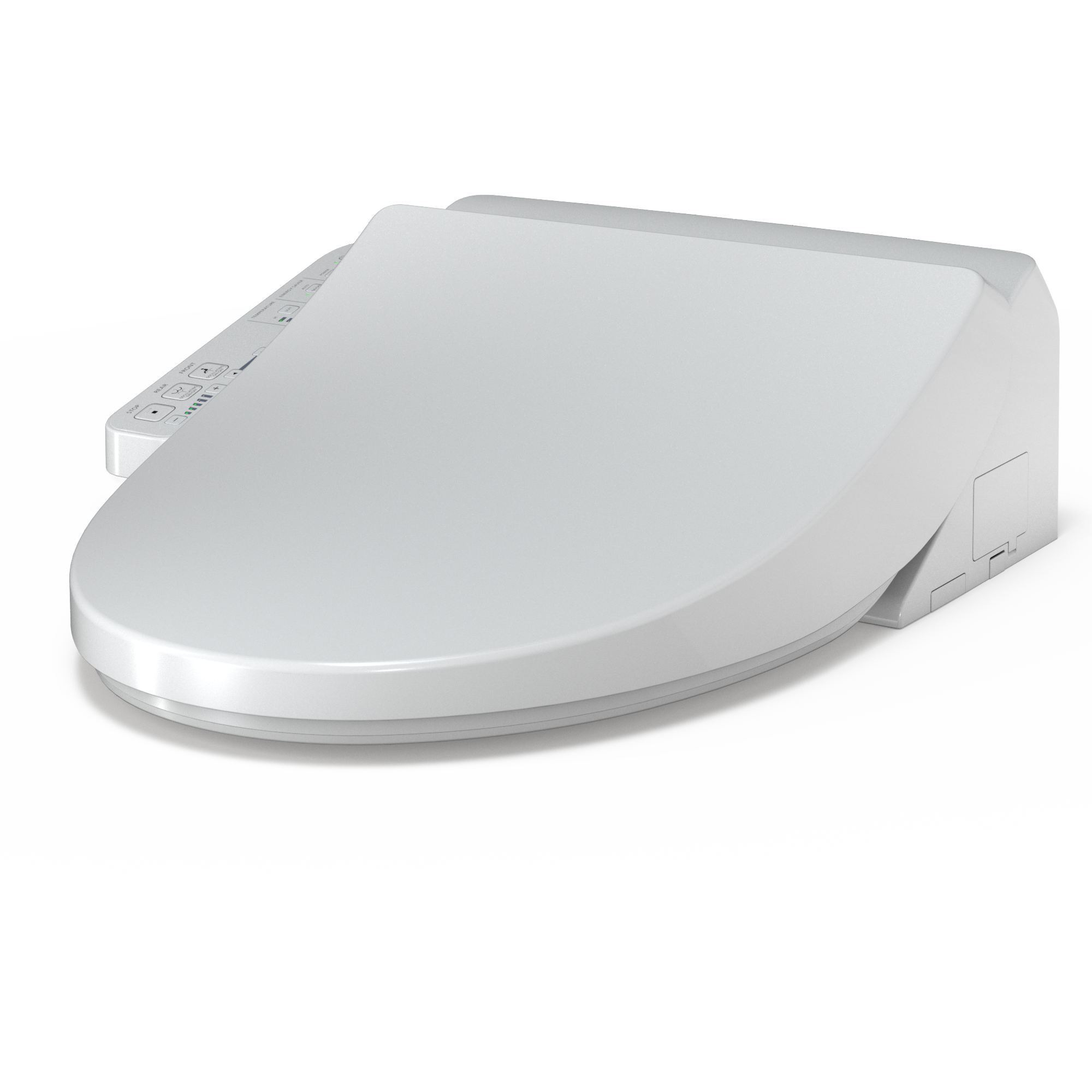 Alternate Image for TOTO WASHLET A2 Electronic Bidet Toilet Seat with Heated Seat and SoftClose Lid, Elongated, Cotton White, Plastic, SW3004#01