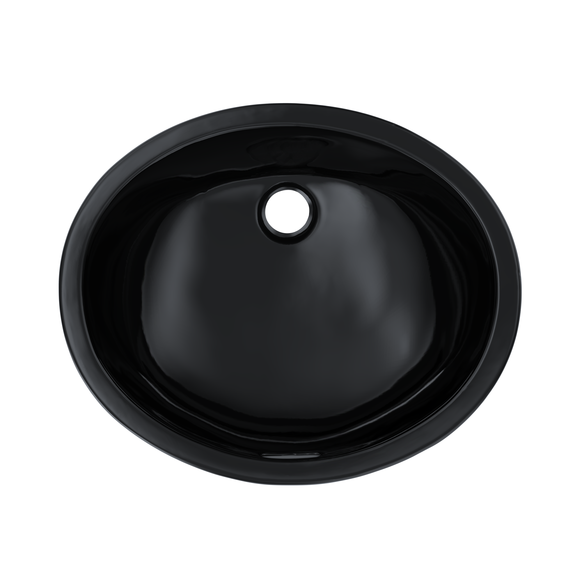 TOTO Rendezvous Oval Undermount Bathroom Sink, Ebony, Vitreous China, LT579#51