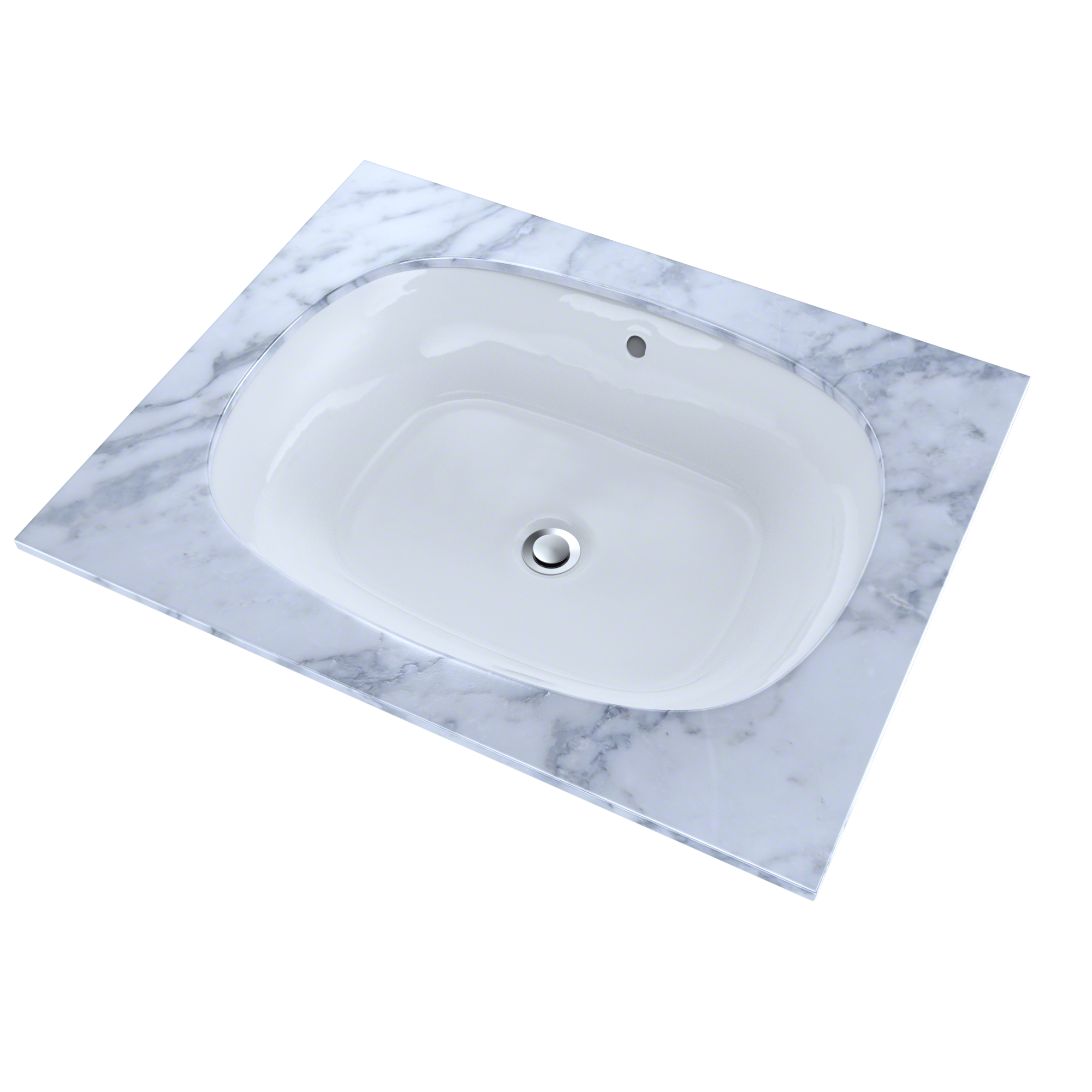 Alternate Image for TOTO Maris 20-5/16" x 15-9/16" Oval Undermount Bathroom Sink with CEFIONTECT, Cotton White, Vitreous China, LT481G#01
