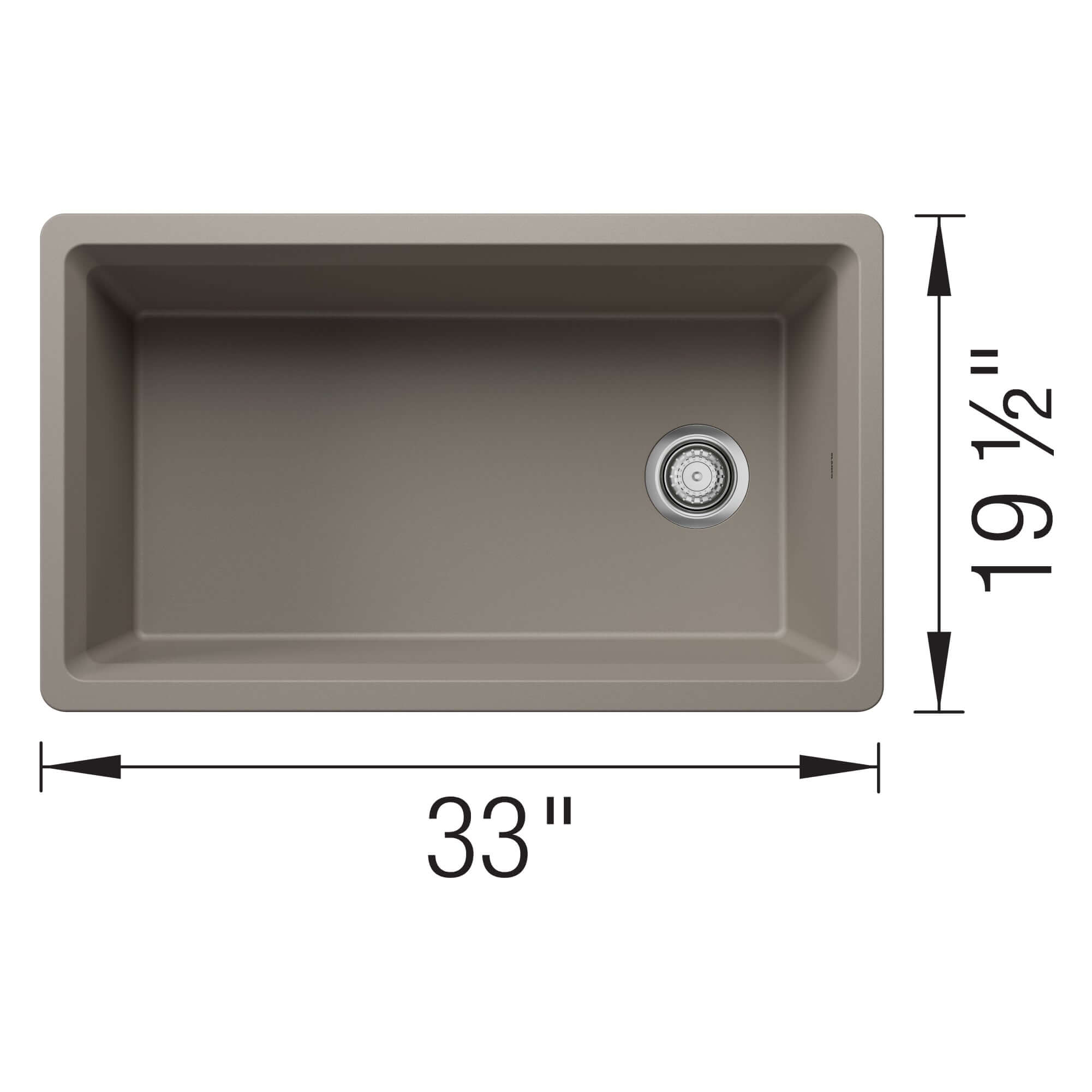 Alternate Image for Blanco Inteos 33" Undermount Silgranit Workstation Kitchen Sink, Truffle, No Faucet Hole, 443315