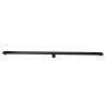 ALFI brand ABLD59C-BM 59" Black Matte Stainless Steel Linear Shower Drain with Groove Holes
