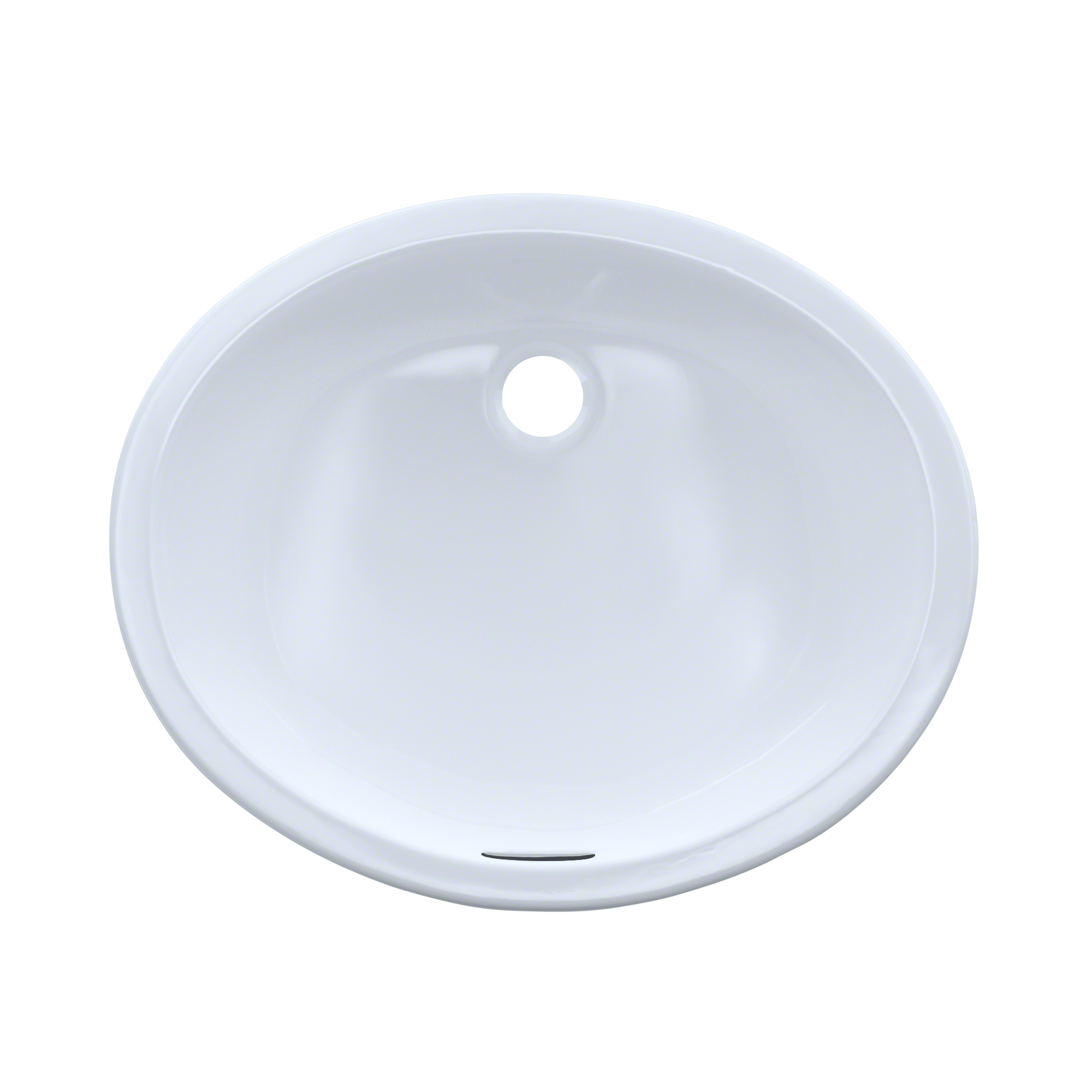 TOTO Rendezvous Oval Undermount Bathroom Sink with CEFIONTECT, Cotton White, Vitreous China, LT579G#01