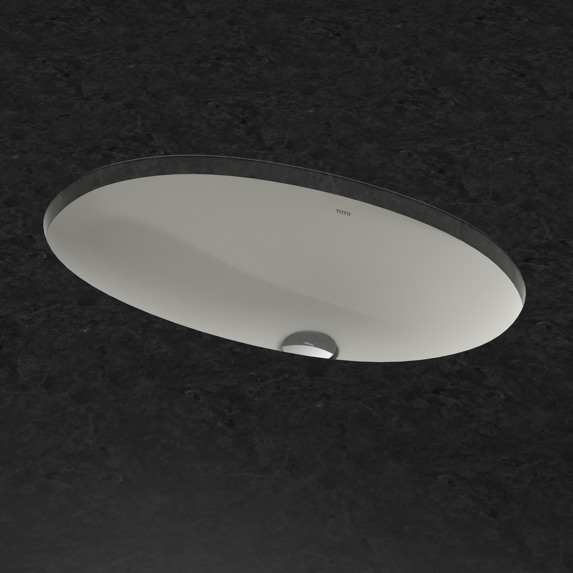 TOTO 24" Oval Undermount Bathroom Sink with CEFIONTECT, ADA Compliant, Cotton White, Vitreous China, LT1506G#01