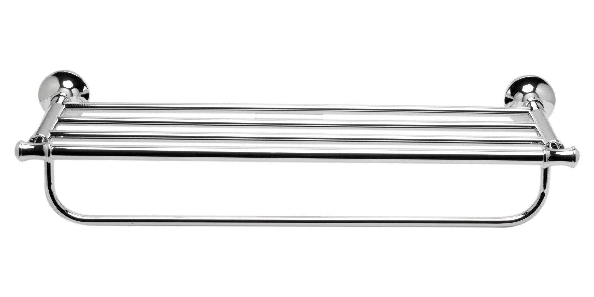Alternate Image for ALFI brand AB9583 Polished Chrome 23 inch Towel Bar & Shelf Bathroom Accessory, Brass