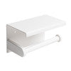Alternate Image for ALFI brand ABTPC66-W White Matte Stainless Steel Toilet Paper Holder with Shelf