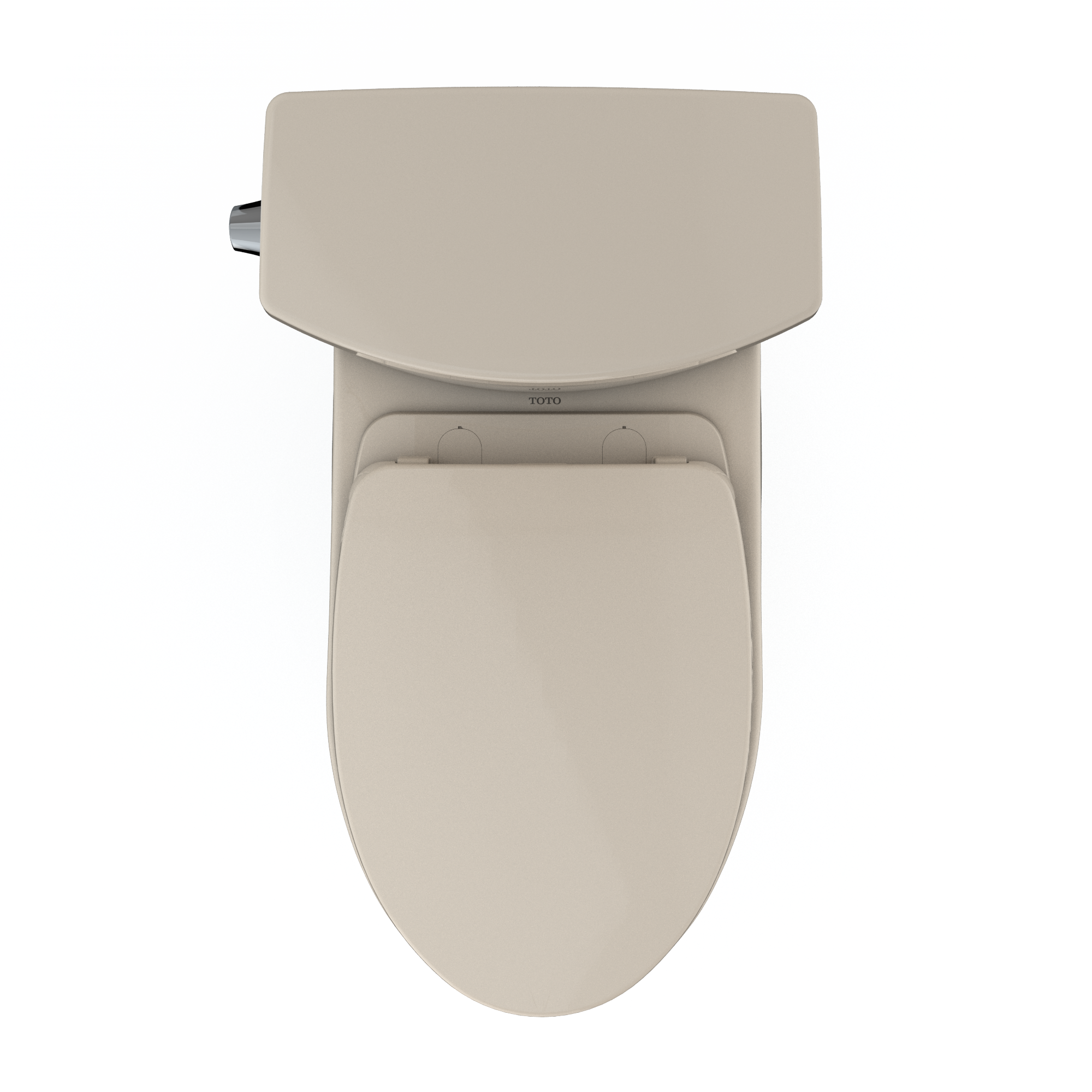 Alternate Image for TOTO Vespin II 1G Two-Piece Elongated 1.0 GPF Universal Height Toilet with CEFIONTECT and SS124 SoftClose Seat, WASHLET+ Ready, Bone, Vitreous China|Plastic, MS474124CUFG#03