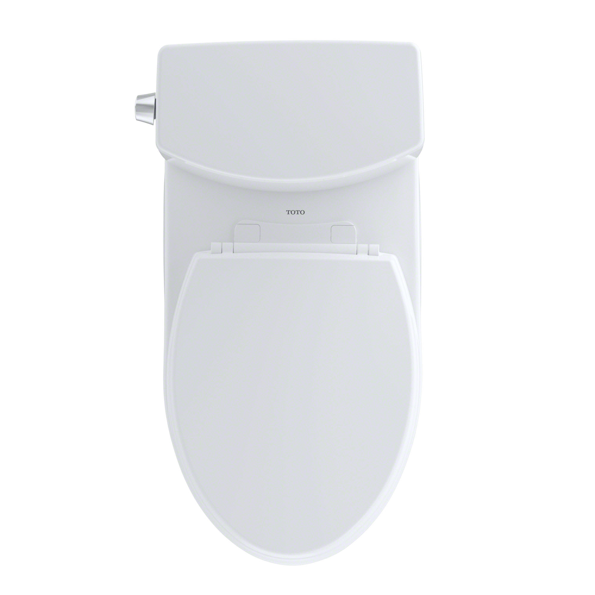 Alternate Image for TOTO Vespin II 1G Two-Piece Elongated 1.0 GPF Universal Height Skirted Toilet with CEFIONTECT and Right-Hand Trip Lever, Cotton White, Vitreous China, CST474CUFRG#01