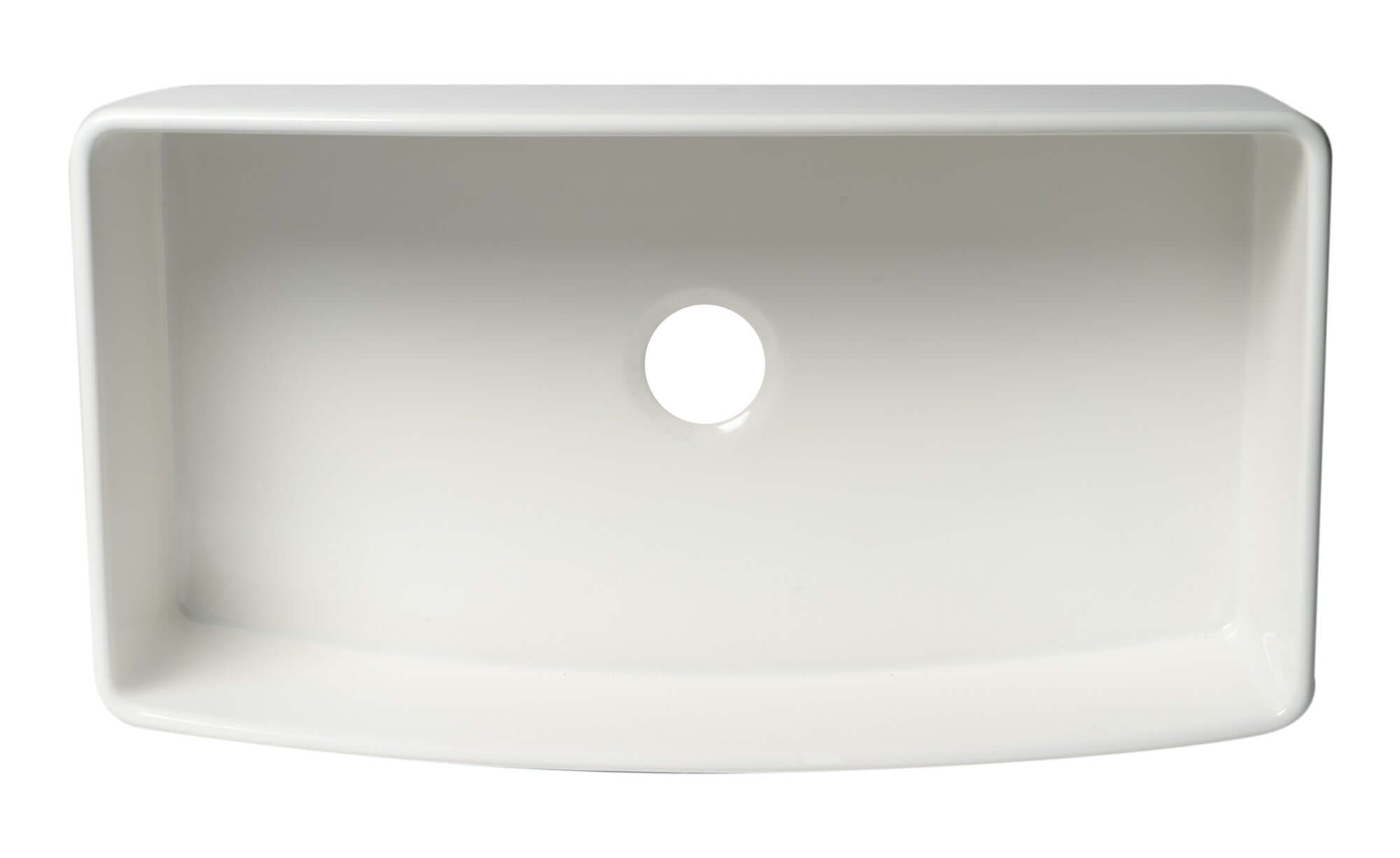 Alternate Image for ALFI brand 36" Fireclay Farmhouse Sink with Accessories, White, ABFC3620S-W
