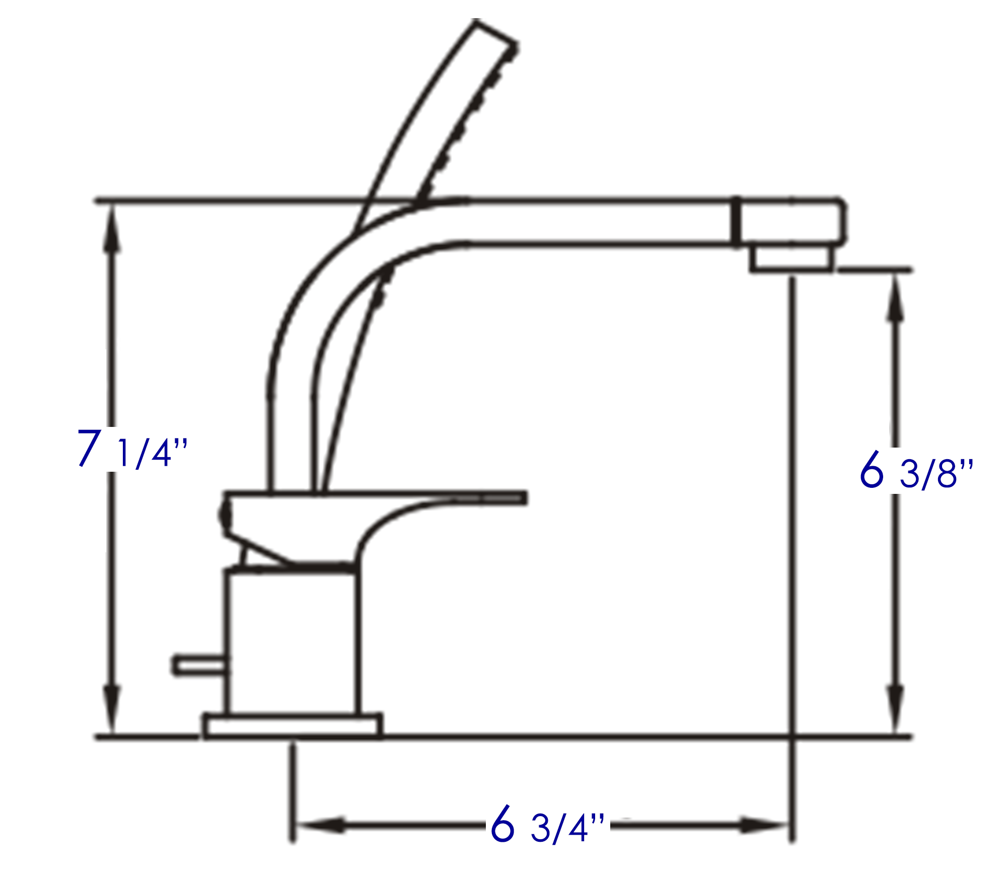 ALFI brand Brass, AB2703-PC Polished Chrome Deck Mounted Tub Filler and Round Hand Held Shower Head