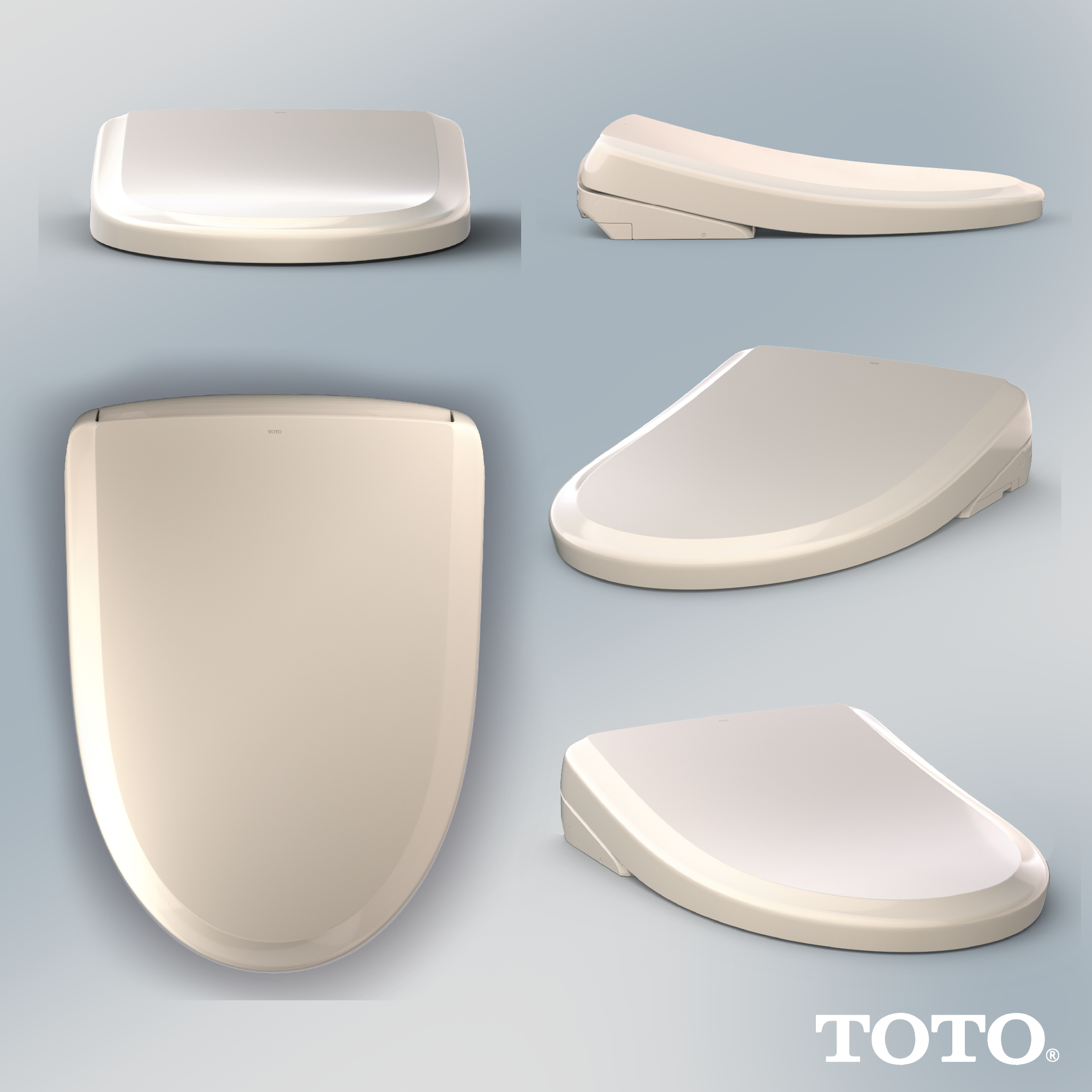 Alternate Image for TOTO S7A WASHLET Electronic Bidet Toilet Seat with EWATER+ Bowl and Wand Cleaning and Auto Open and Close Classic Lid, Elongated, Sedona Beige, Plastic, SW4734#12