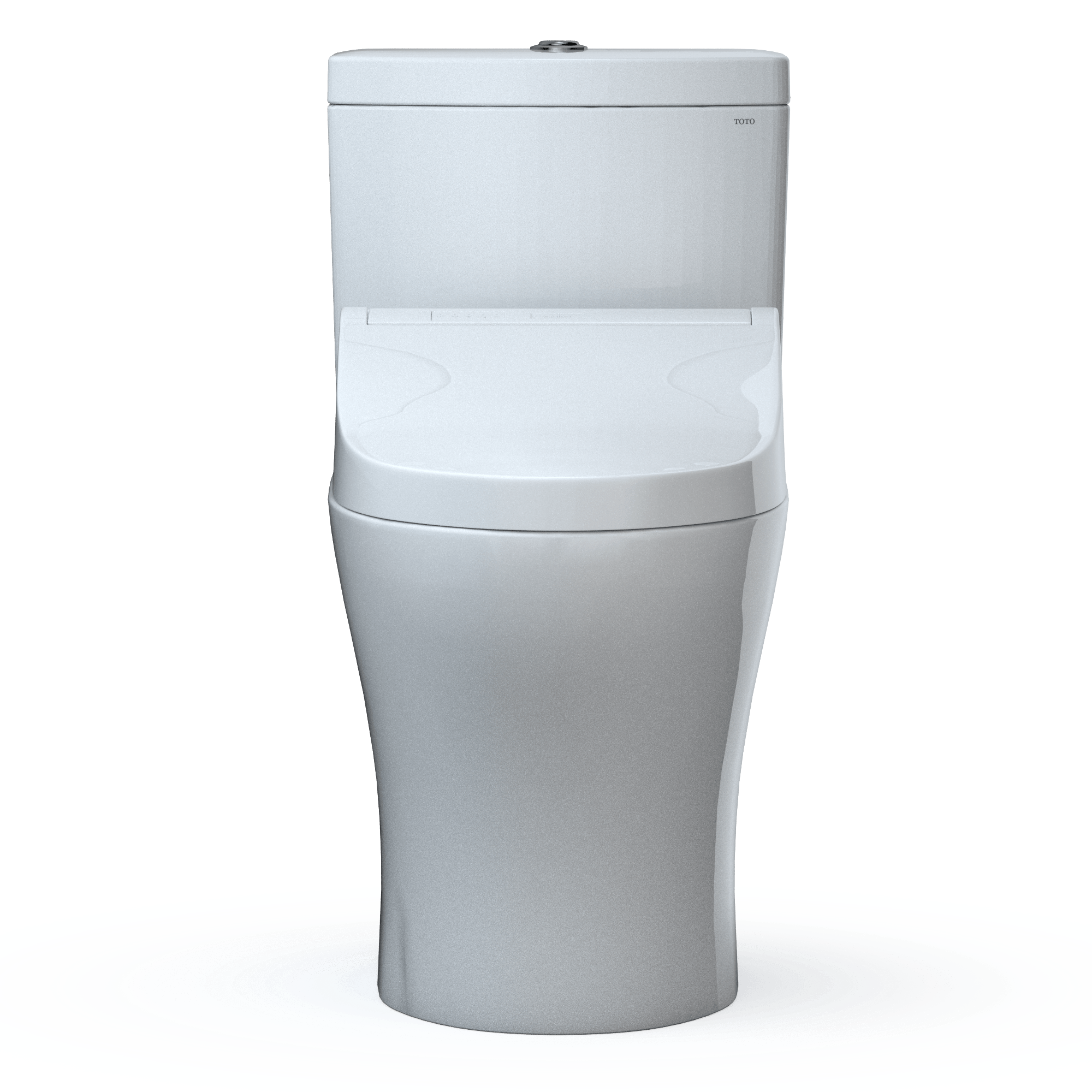 Alternate Image for TOTOWASHLET+ Aquia IV Two-Piece Elongated Dual Flush 1.28 and 0.9 GPF Toilet and WASHLET C5 Bidet Seat, Cotton White, Vitreous China|Plastic, MW4463084CEMGN#01