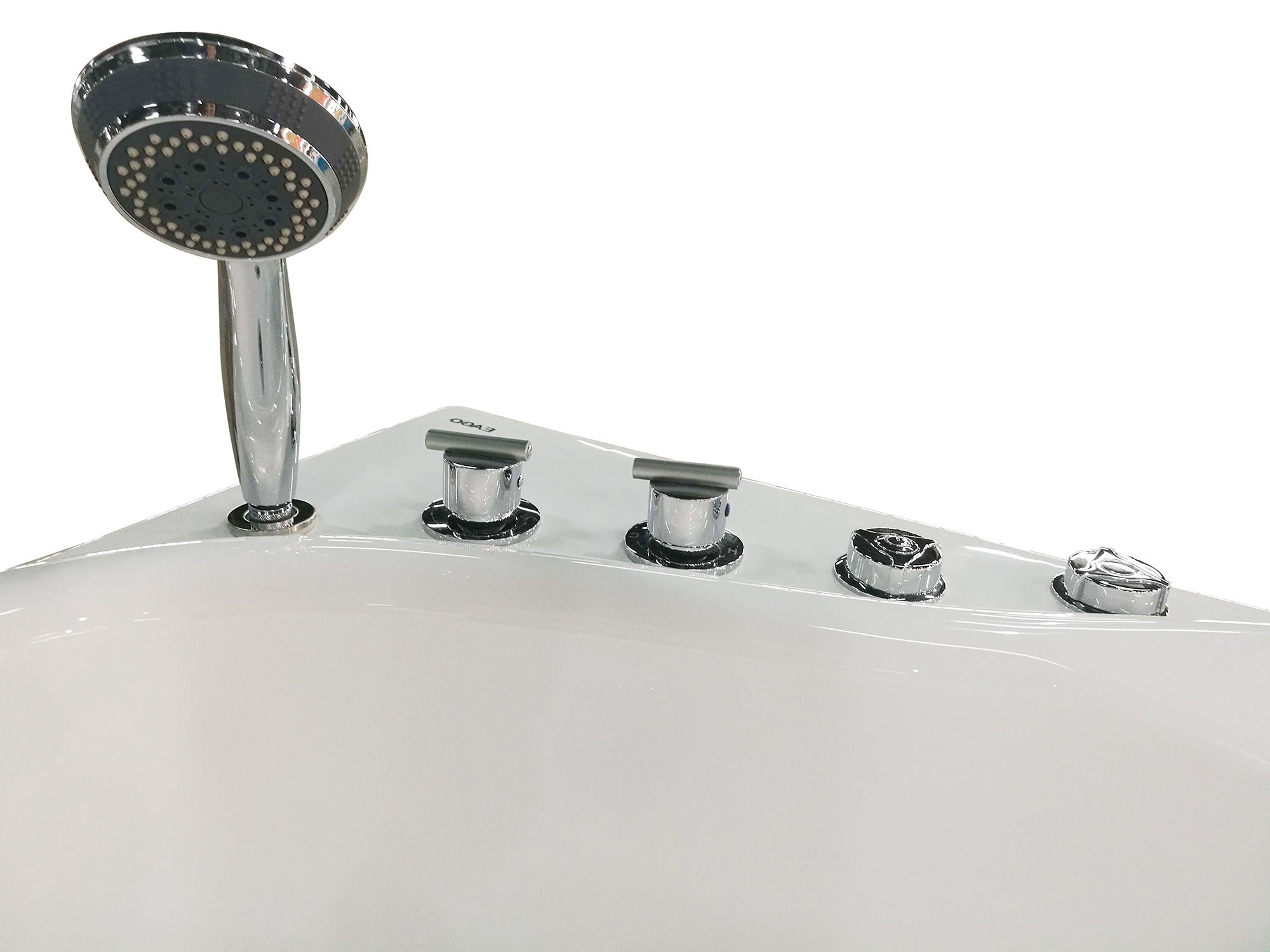 Alternate Image for Eago 57" Acrylic Corner Oval Bathtub, White, AM175-L