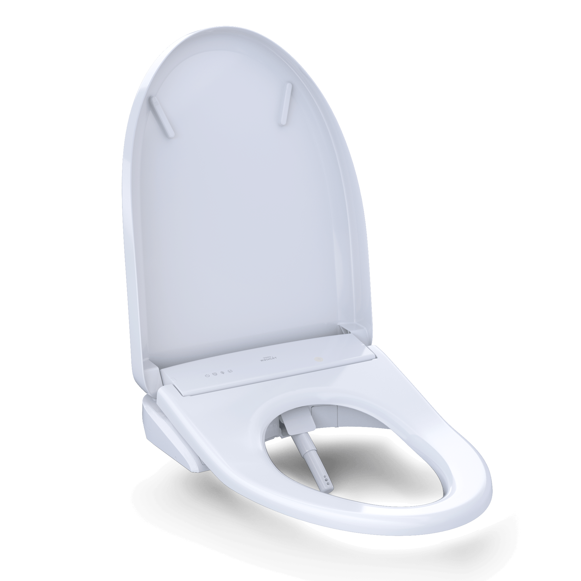 Alternate Image for TOTO S7A WASHLET+ Electronic Bidet Toilet Seat with EWATER+ Bowl and Wand Cleaning, Auto Open and Close Contemporary Lid, Elongated, Cotton White, Plastic, SW4736AT40#01