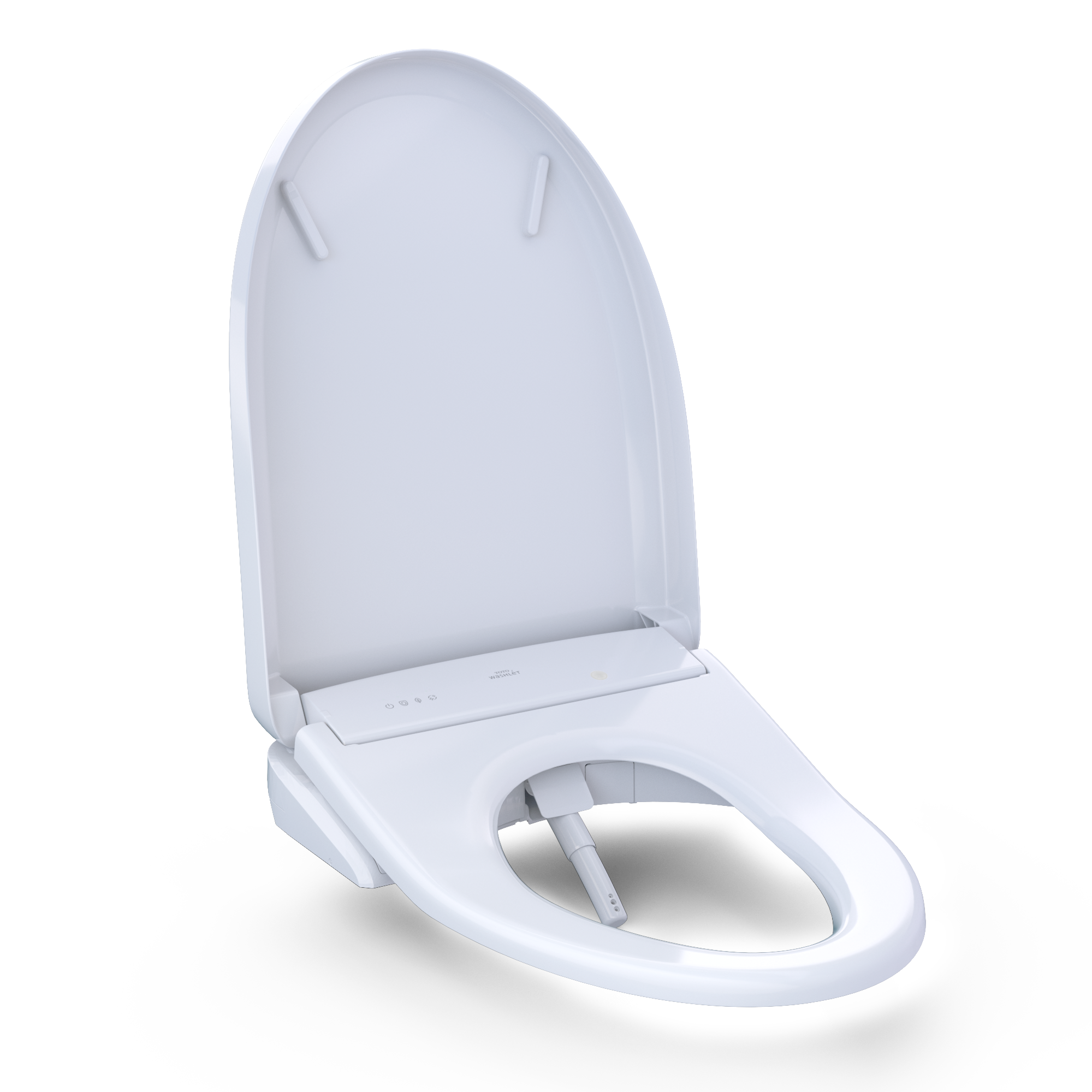 Alternate Image for TOTO S7 WASHLET+ Electronic Bidet Toilet Seat with EWATER+ Bowl and Wand Cleaning and Classic Lid, Elongated, Cotton White, Plastic, SW4724AT40#01