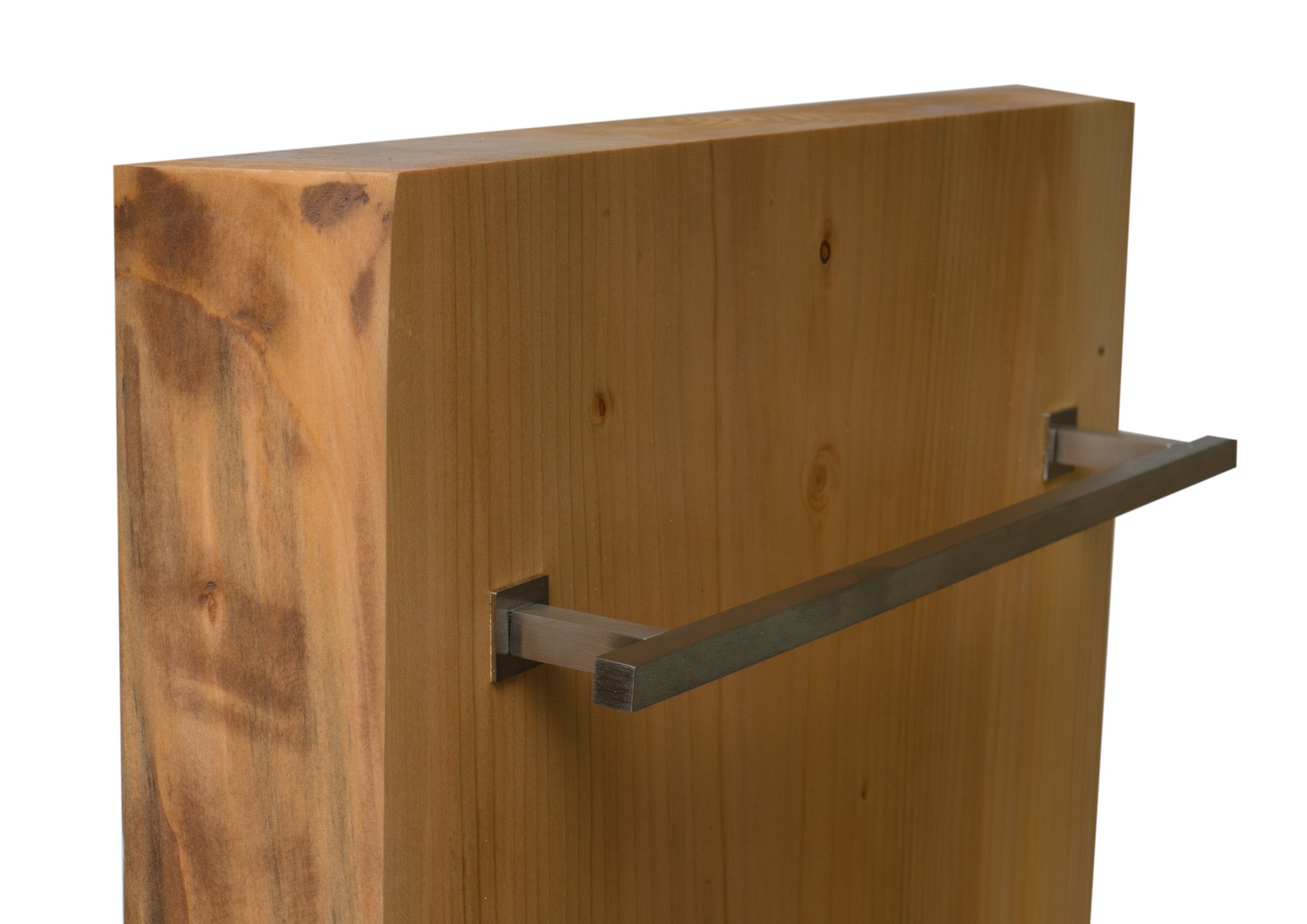 Alternate Image for ALFI brand ABTW1632V 16"x32" Live Edge Cedar Wood Towel Warmer, Natural Wood