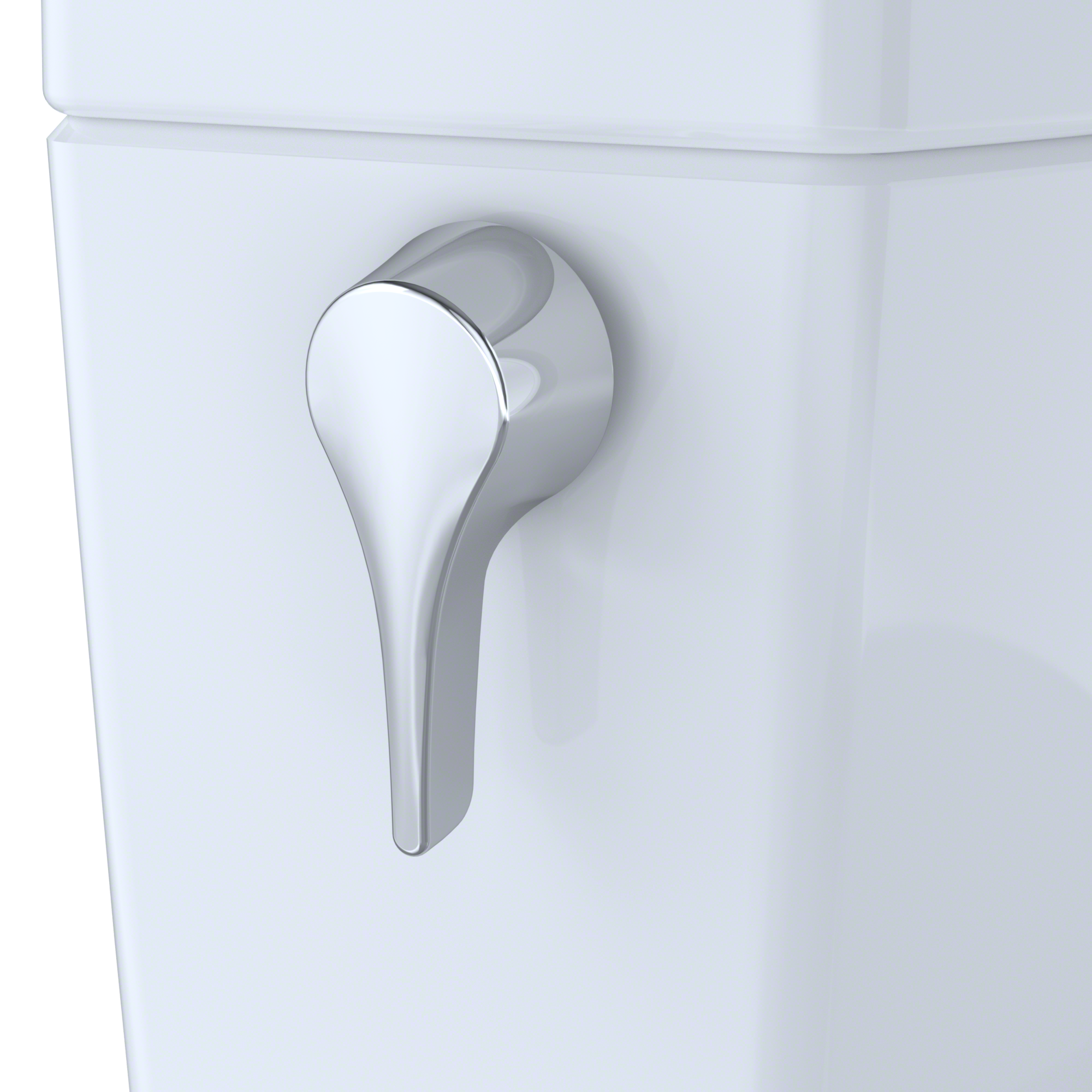 Alternate Image for TOTO Nexus One-Piece Elongated 1.28 GPF Universal Height Toilet with CEFIONTECT and SS234 SoftClose Seat, WASHLET+ Ready, Cotton White, Vitreous China, MS642234CEFG#01