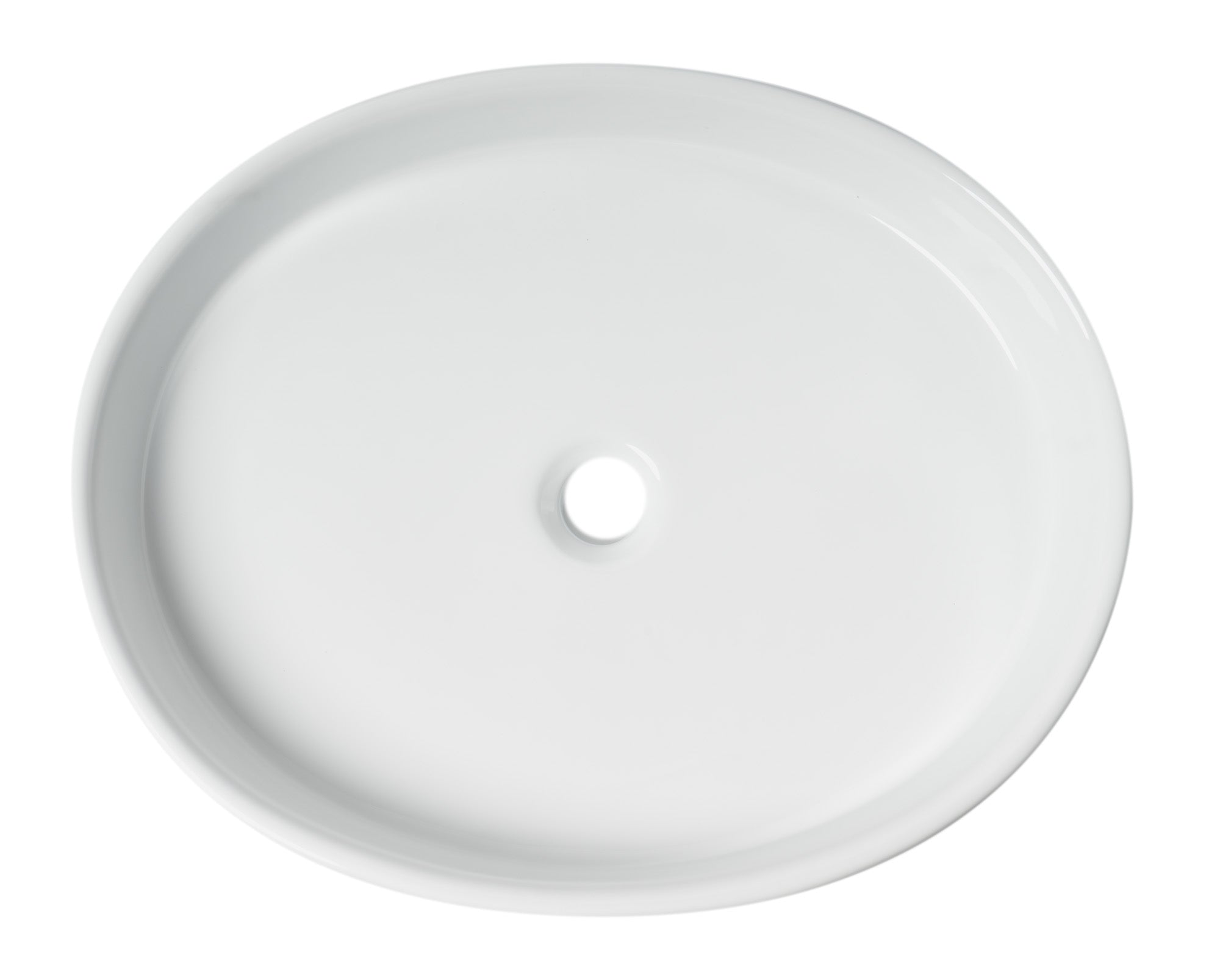Alternate Image for ALFI brand 21.63" x 17.5" Oval Above Mount Porcelain Bathroom Sink, White, No Faucet Hole, ABC911