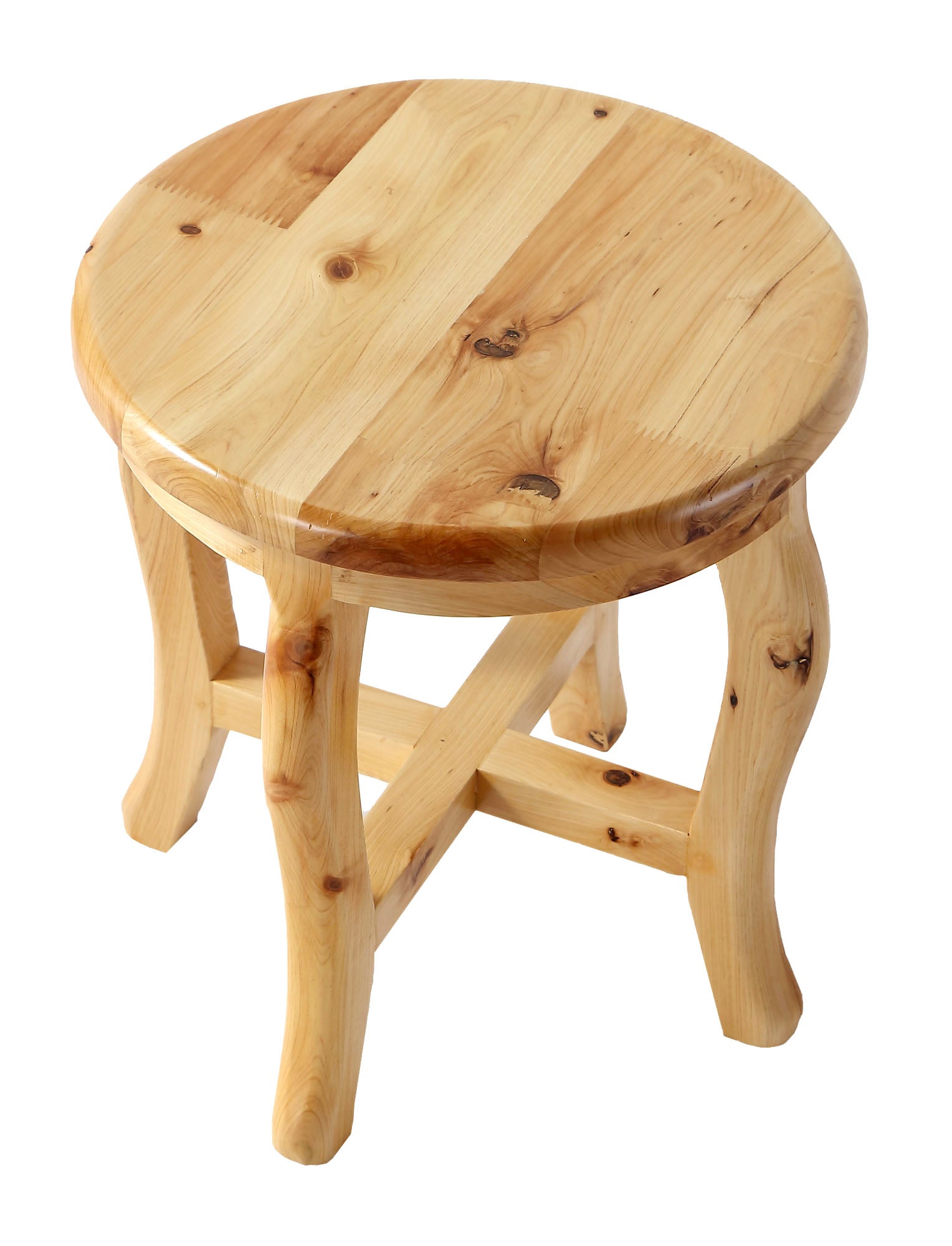 Alternate Image for ALFI brand AB4406 11" Cedar Wood Round Stool Multi-Purpose Accessory, Natural Wood