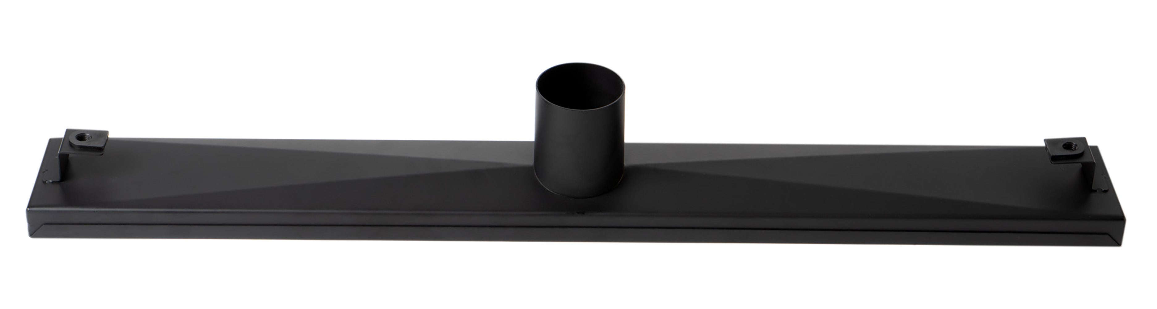 Alternate Image for ALFI brand ABLD24C-BM 24" Black Matte Stainless Steel Linear Shower Drain with Groove Holes