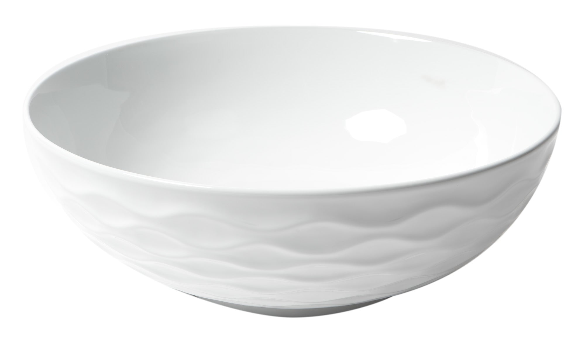 Alternate Image for ALFI brand 15.13" x 15.13" Round Above Mount Porcelain Bathroom Sink, White, No Faucet Hole, ABC909