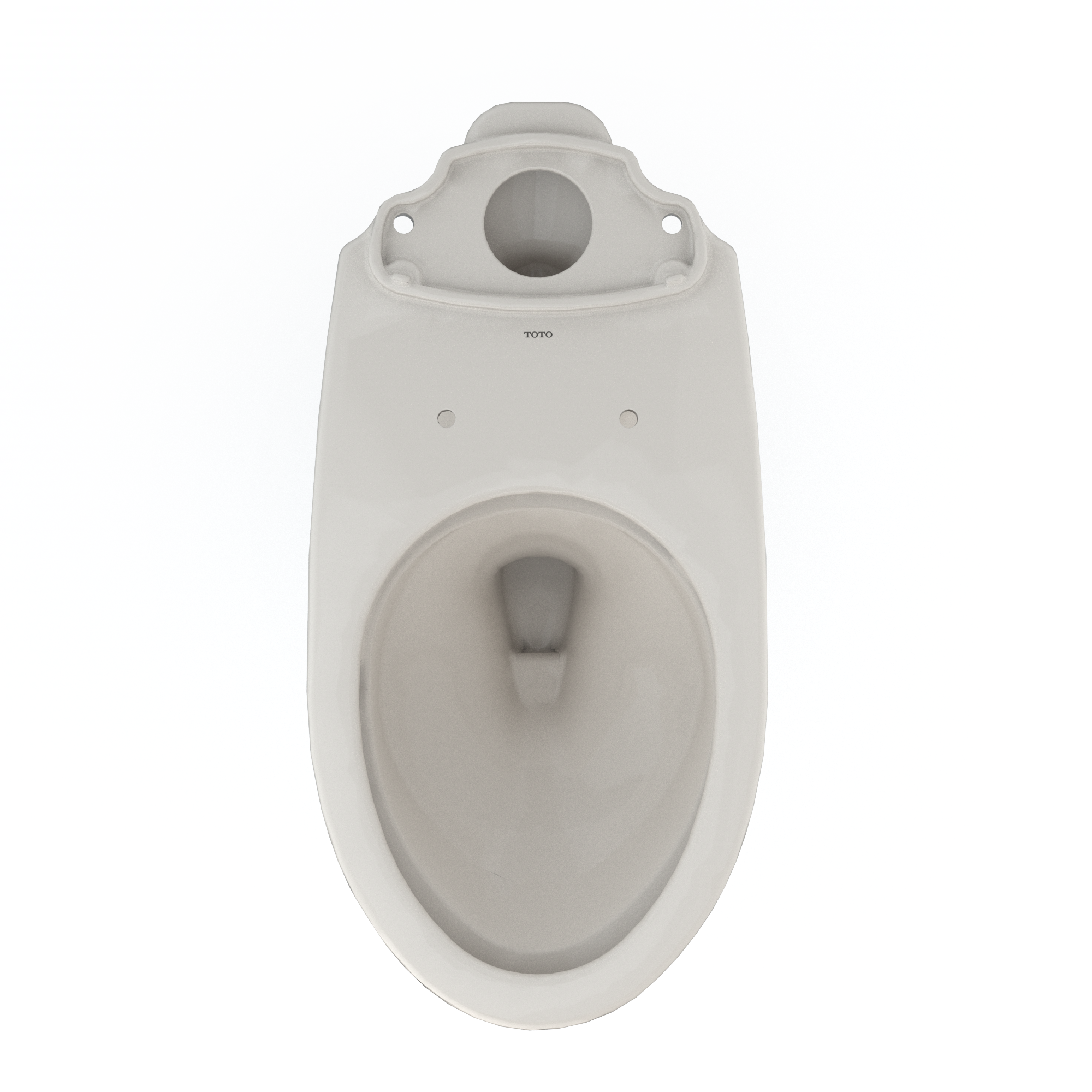 Alternate Image for TOTO Drake Elongated Universal Height TORNADO FLUSH Toilet Bowl with CEFIONTECT, Sedona Beige, Vitreous China, C776CEFG#12